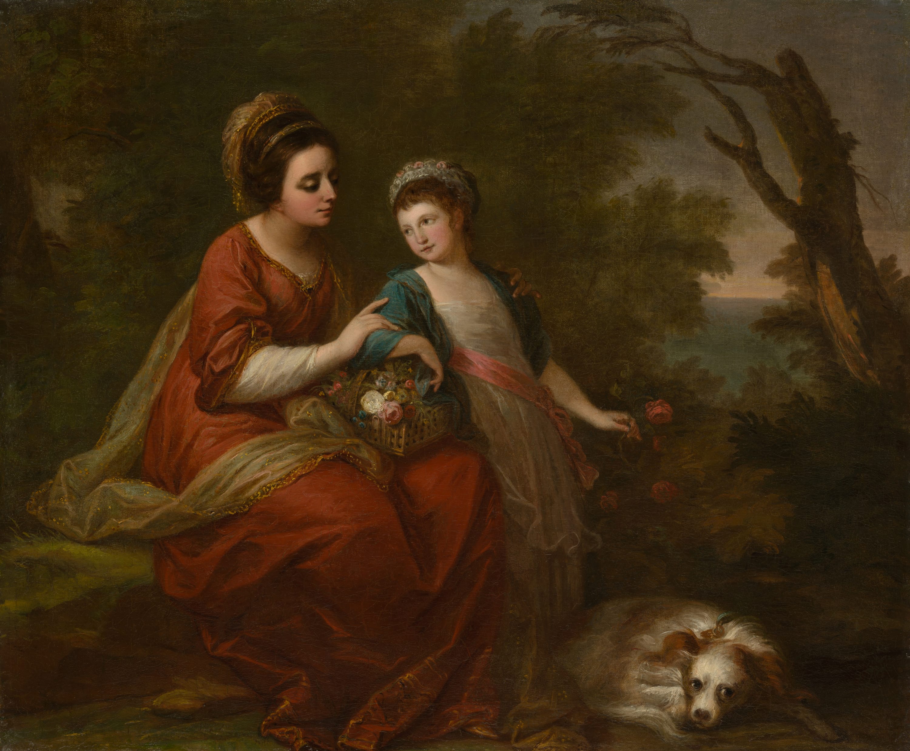 Mrs. Hugh Morgan and Her Daughter by Angelica Kauffmann, c. 1771 — fine art print
