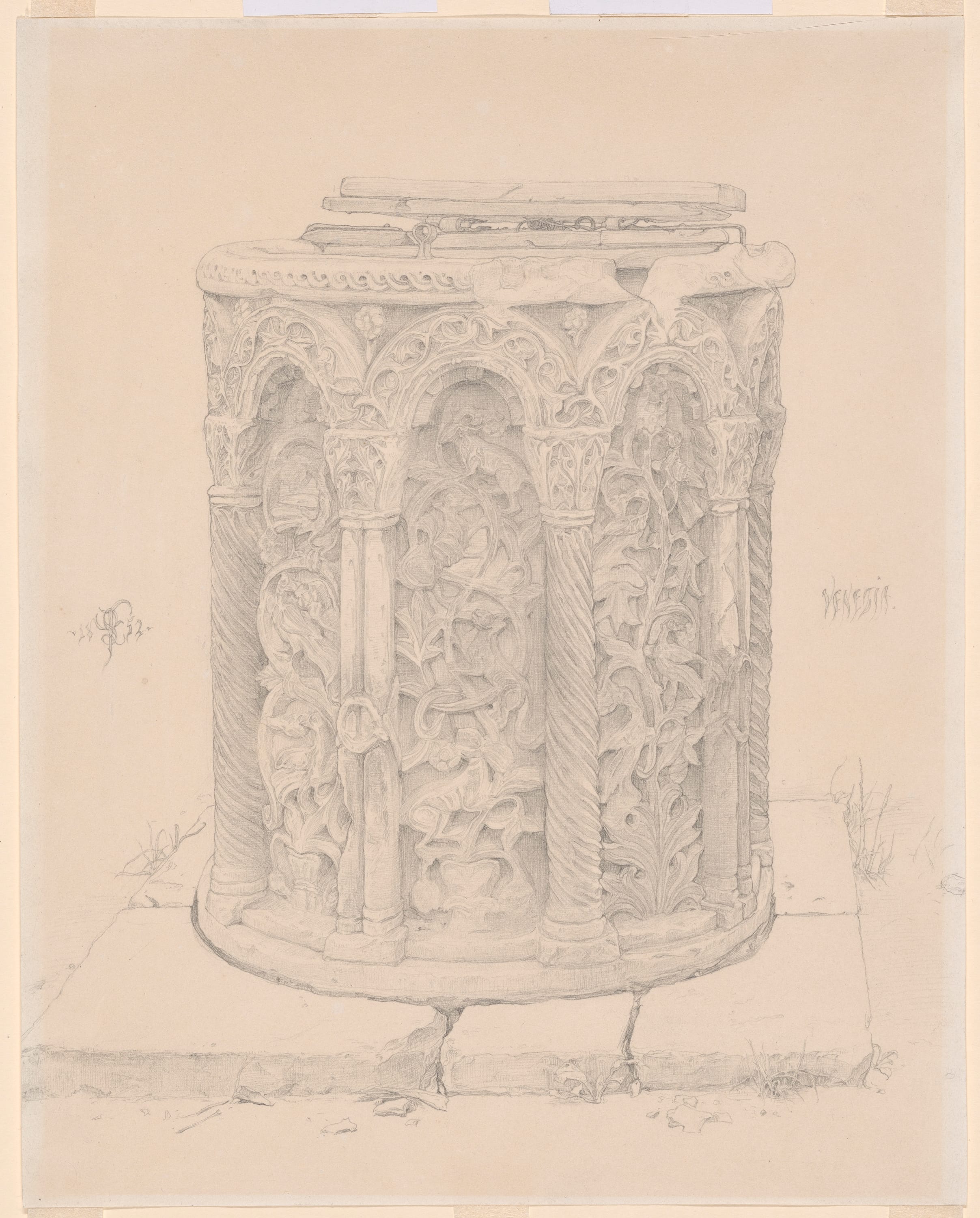 A Byzantine Well-head by Frederic Leighton, 1st Baron Leighton of Stretton, 1852 — fine art print
