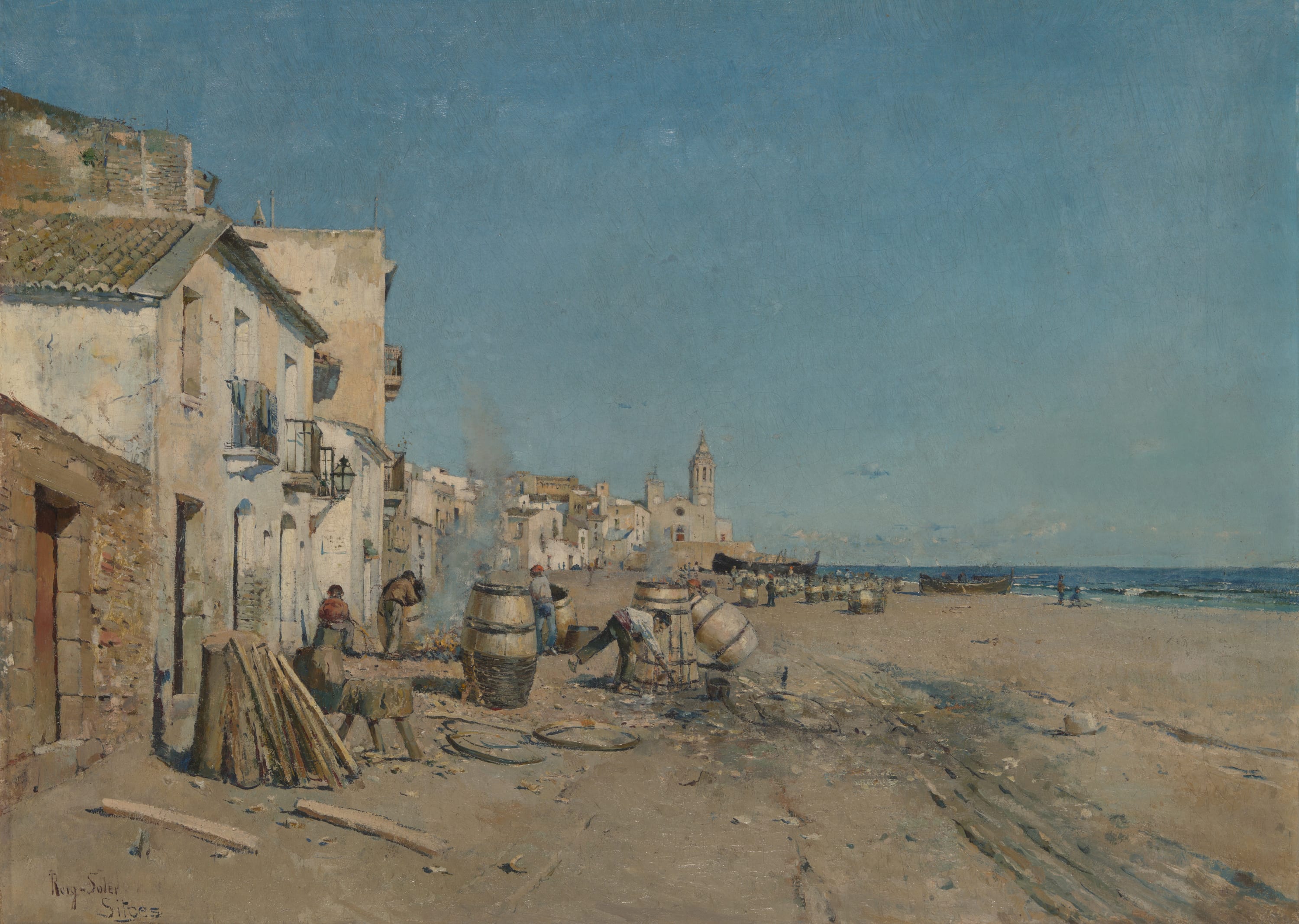 Sitges by Juan Roig y Soler, 19th century — fine art print