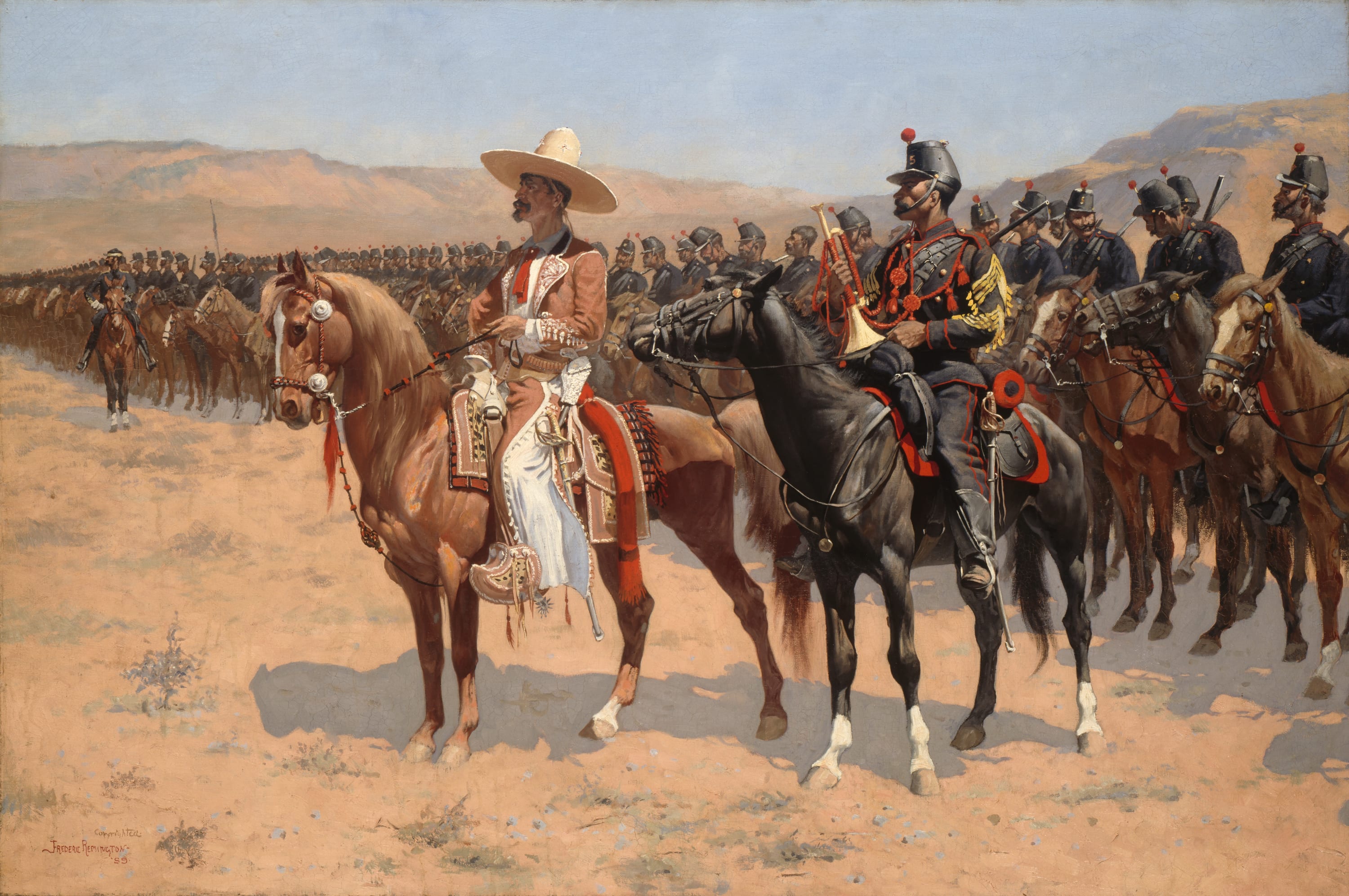 The Mexican Major by Frederic Remington, 1889 — fine art print