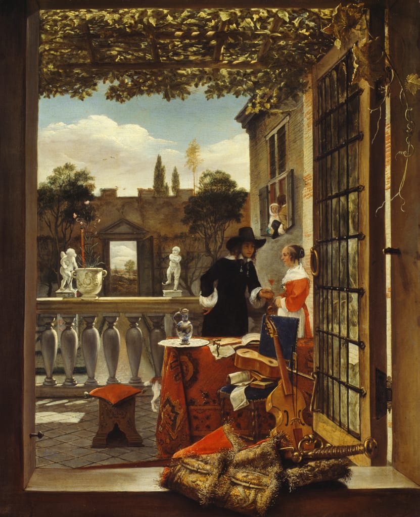 The Terrace by Dutch, c. 1660 — fine art print