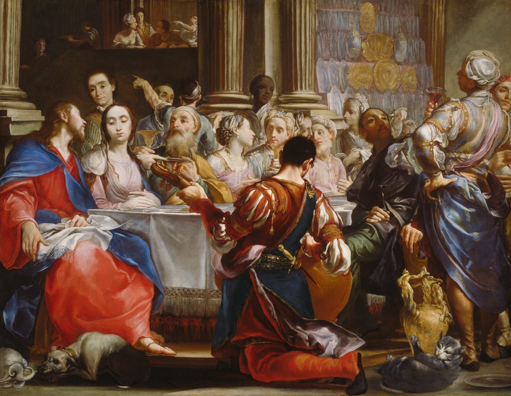 The Wedding at Cana by Giuseppe Maria Crespi, c. 1686 — fine art print