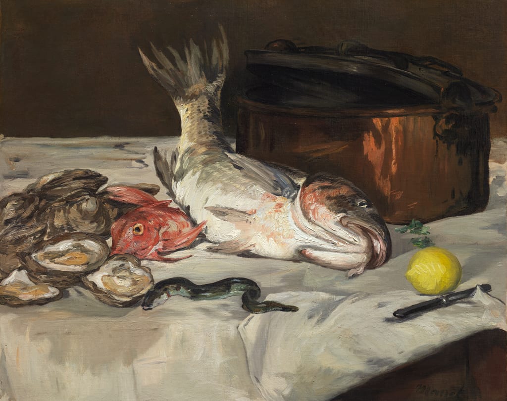 Fish (Still Life) by Édouard Manet, 1864 — fine art print