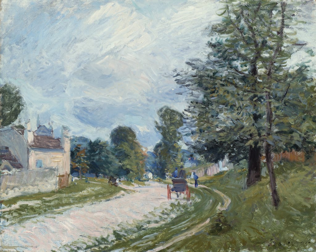 A Turn in the Road by Alfred Sisley, 1873 — fine art print