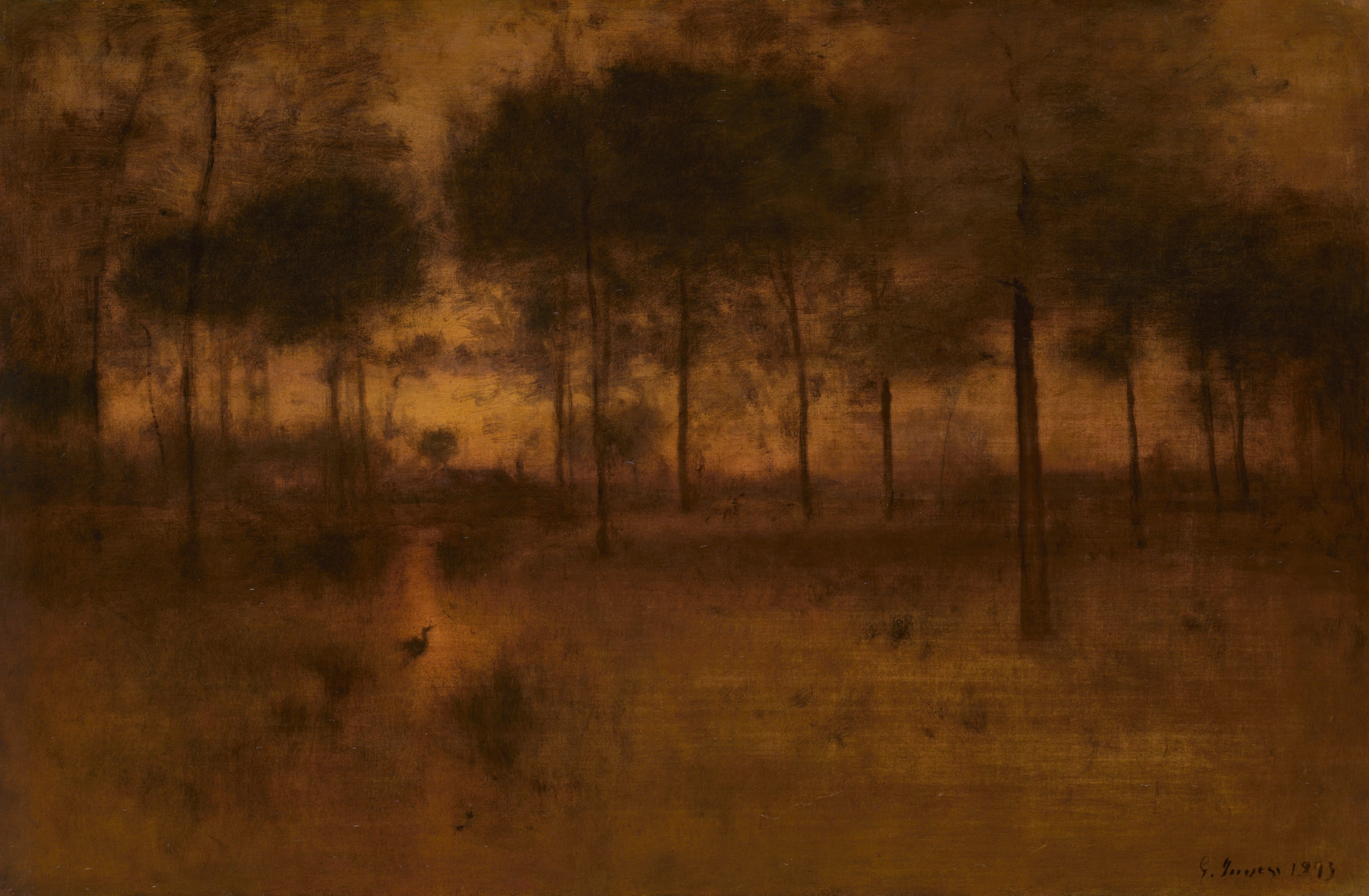 The Home of the Heron by George Inness, 1893 — fine art print