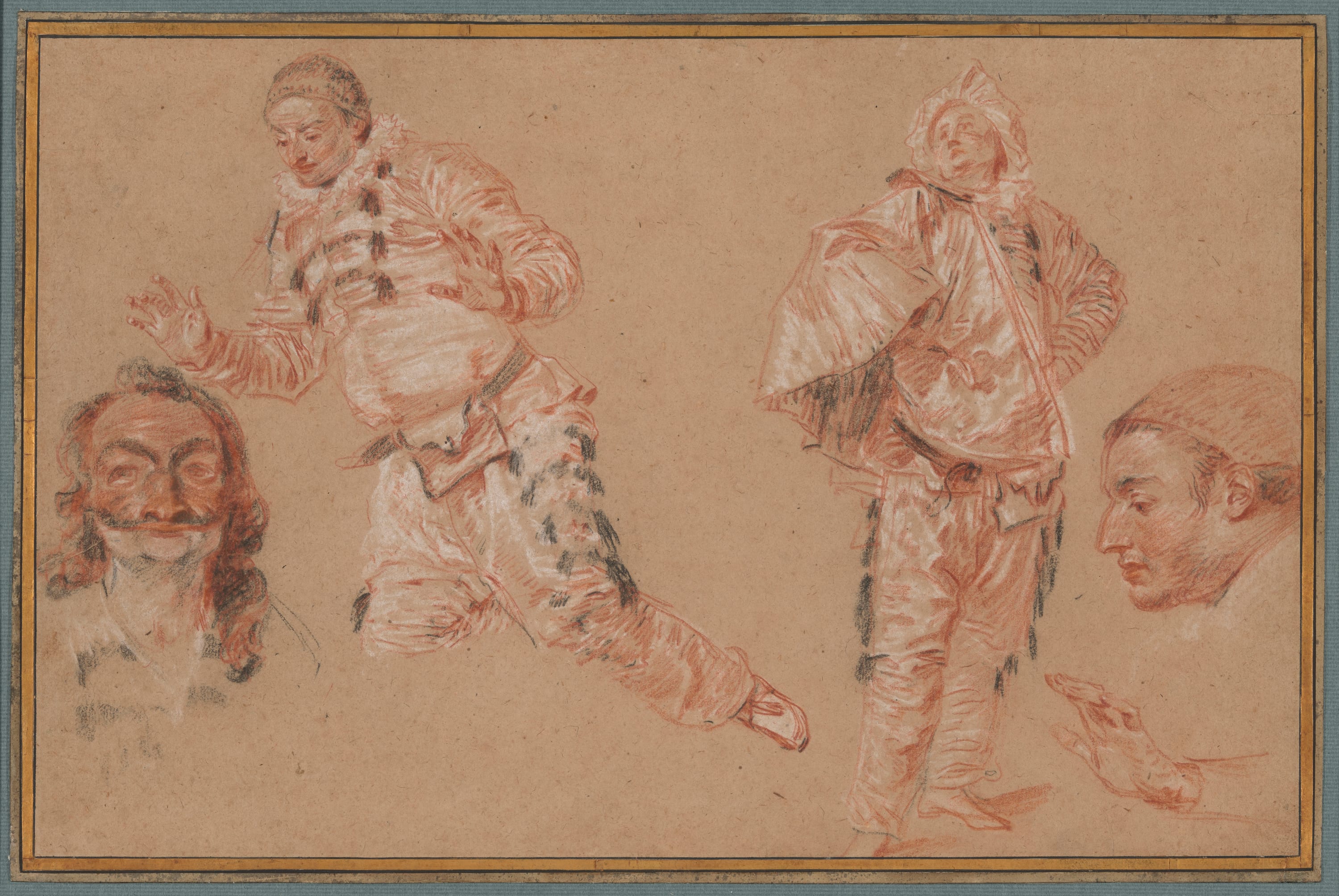 Italian Comedians by Jean Antoine Watteau, 1719/20 — fine art print