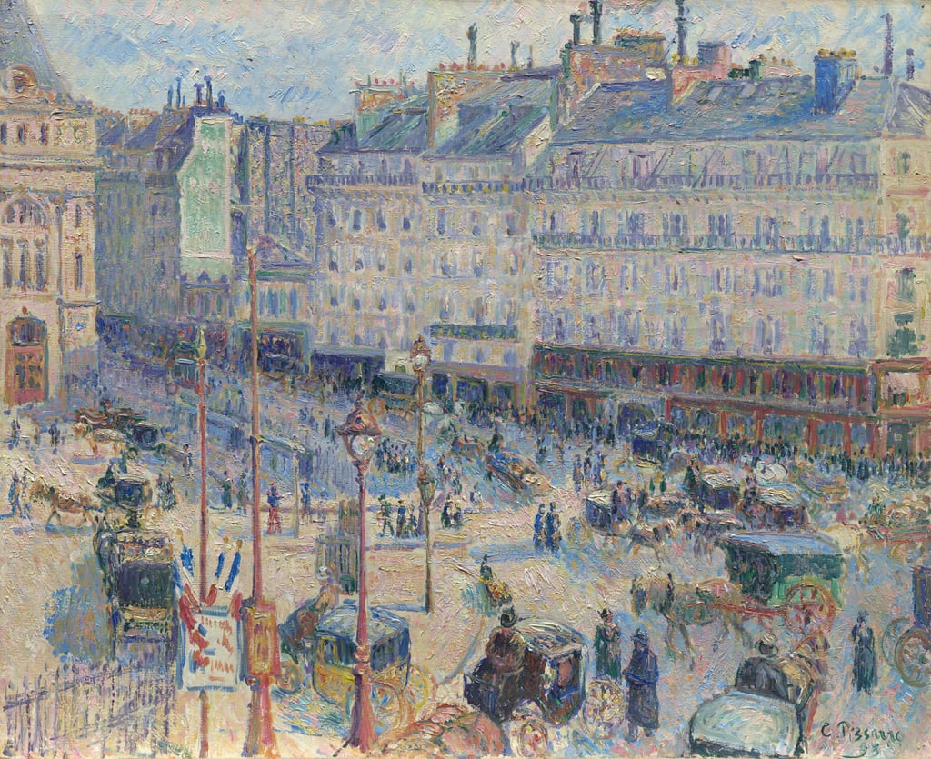 The Place du Havre, Paris by Camille Pissarro, 1893 — fine art print