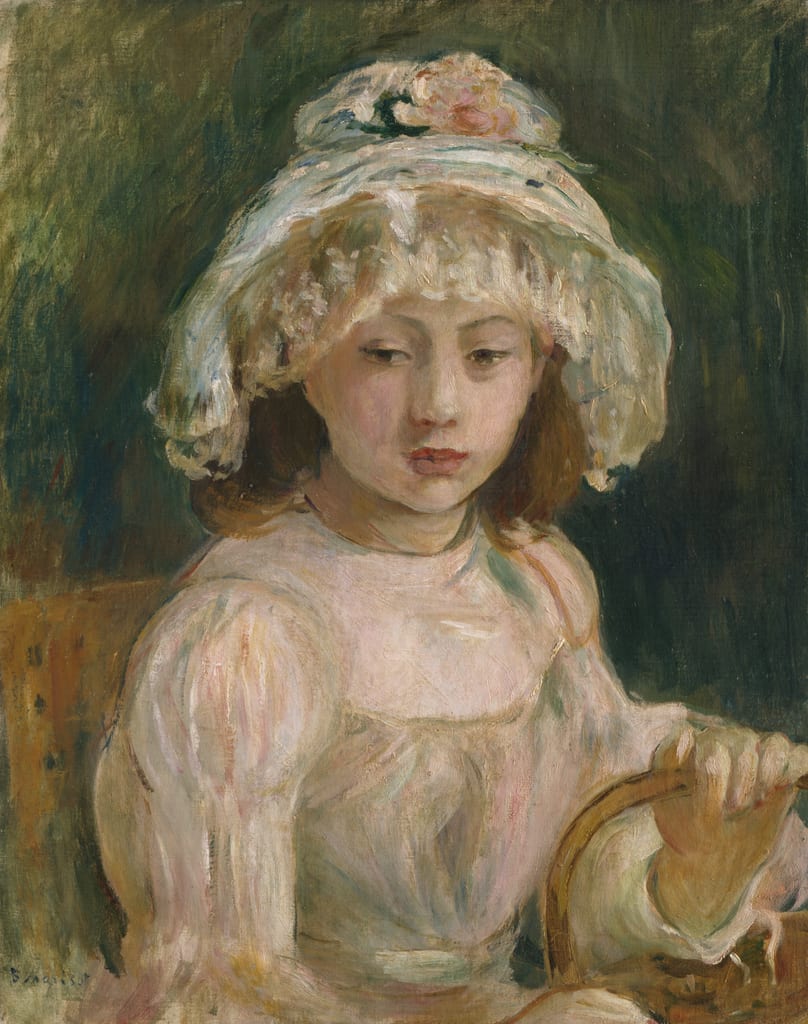 Young Girl with Hat by Berthe Morisot, 1892 — fine art print