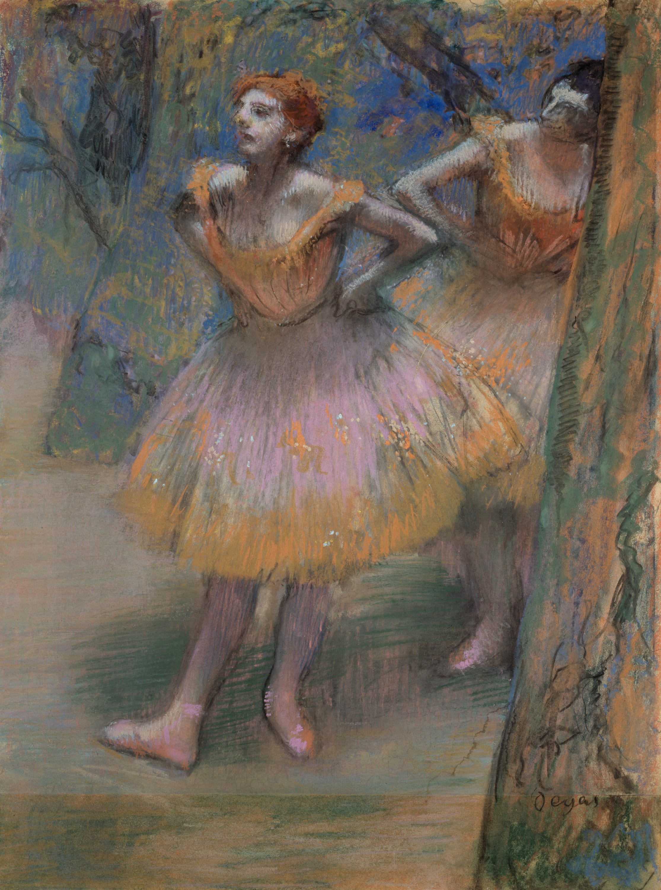 Two Dancers by Hilaire Germain Edgar Degas, c. 1893–98 — fine art print