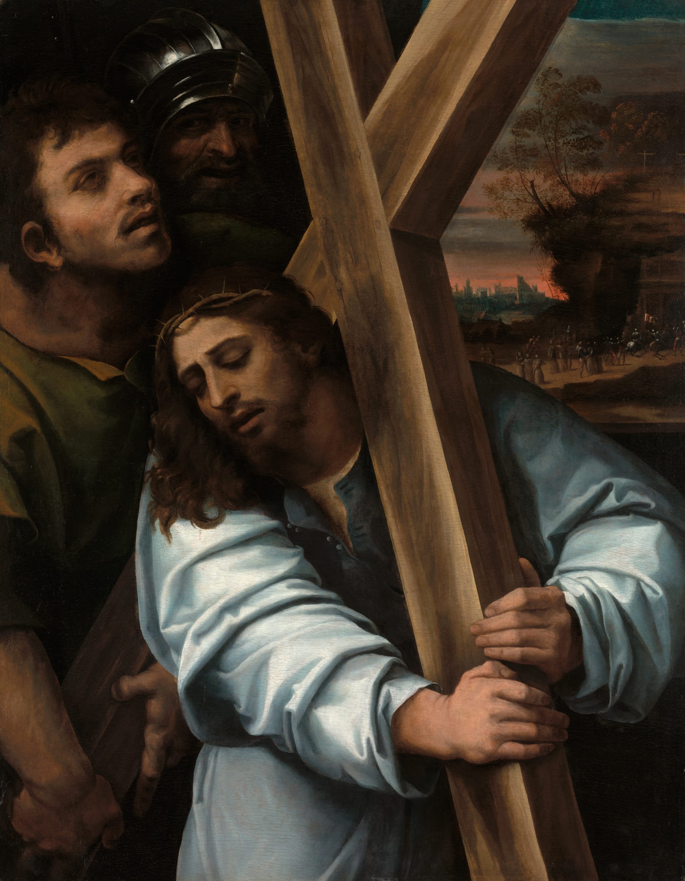 Christ Carrying the Cross by Sebastiano del Piombo, c. 1515–17 — fine art print