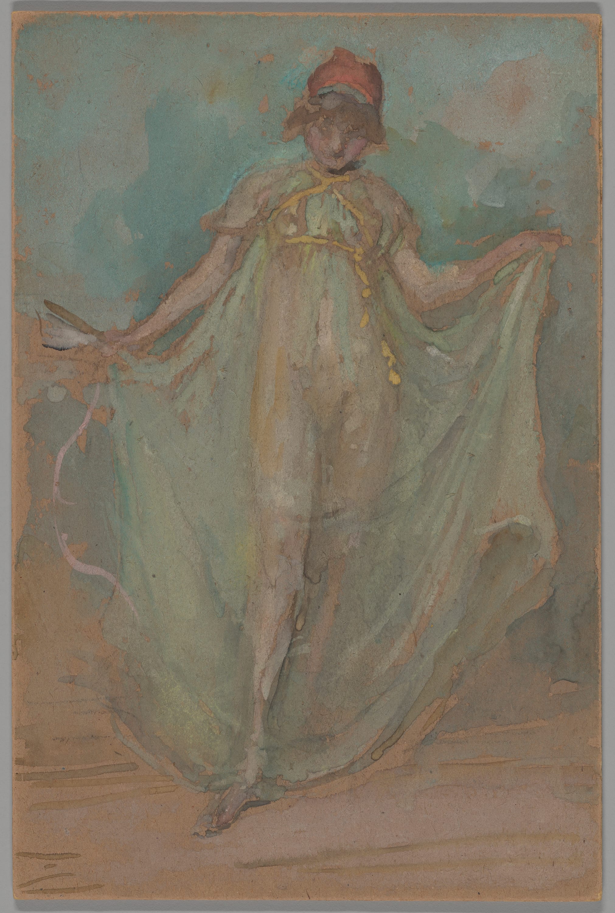 Green and Blue: The Dancer by James McNeill Whistler, c. 1893 — fine art print