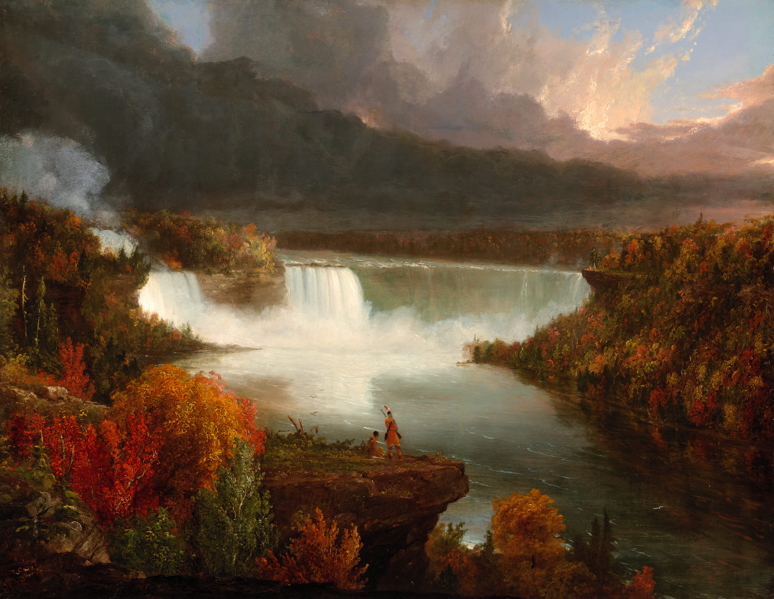 Distant View of Niagara Falls by Thomas Cole, 1830 — fine art print