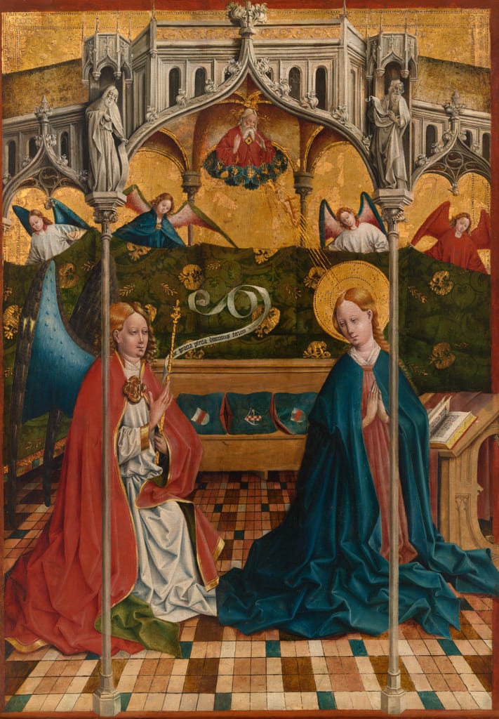 The Annunciation by Johann Koerbecke, Completed by 1457 — fine art print