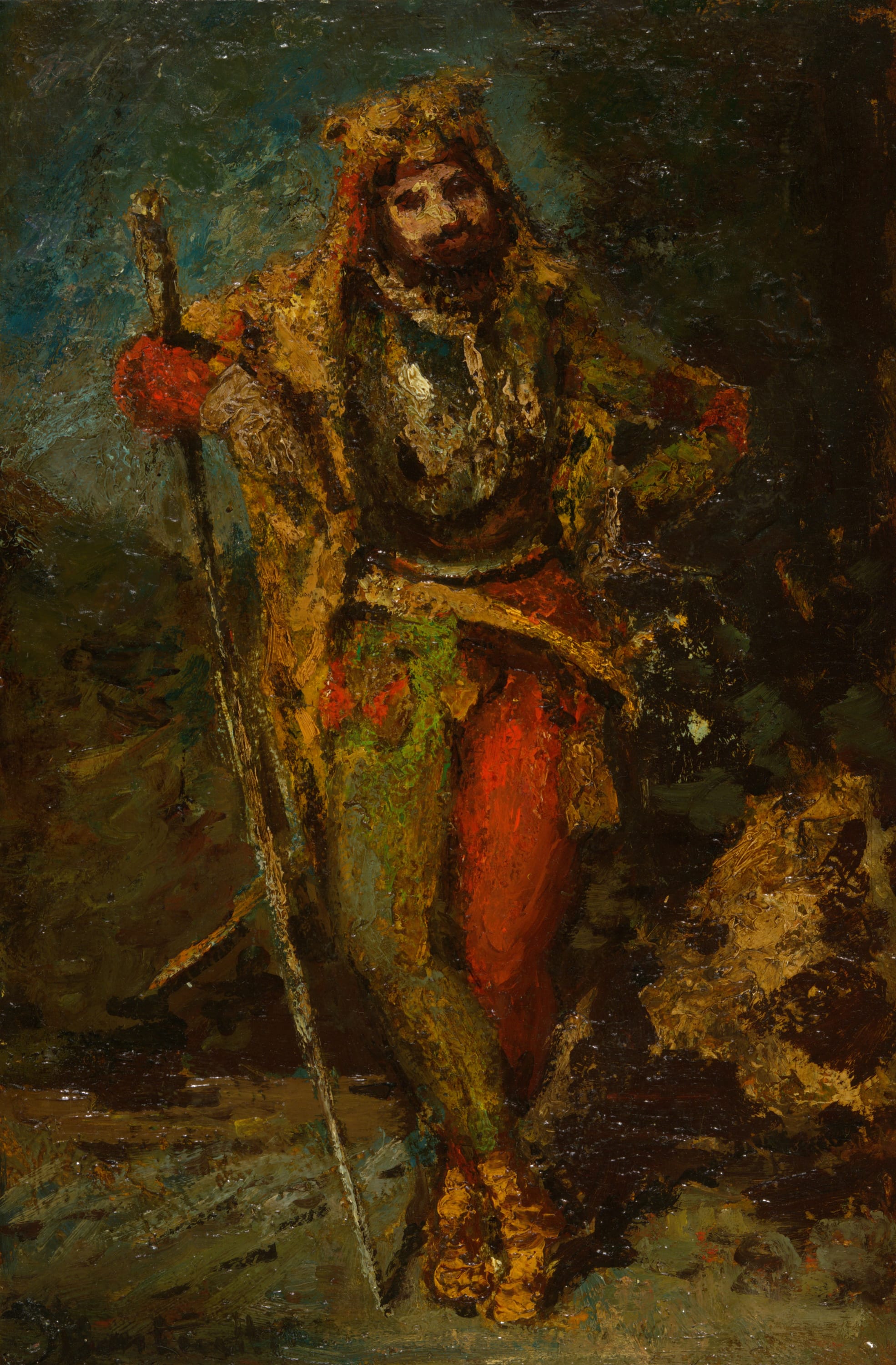 Mephisto from the Opera Faust by Adolphe Joseph Thomas Monticelli, 1870–86 — fine art print