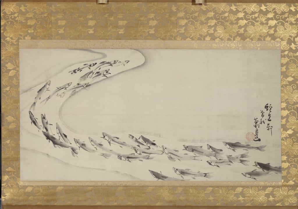 School of Fish by Soga Shohaku, Mid- to late 18th century — fine art print