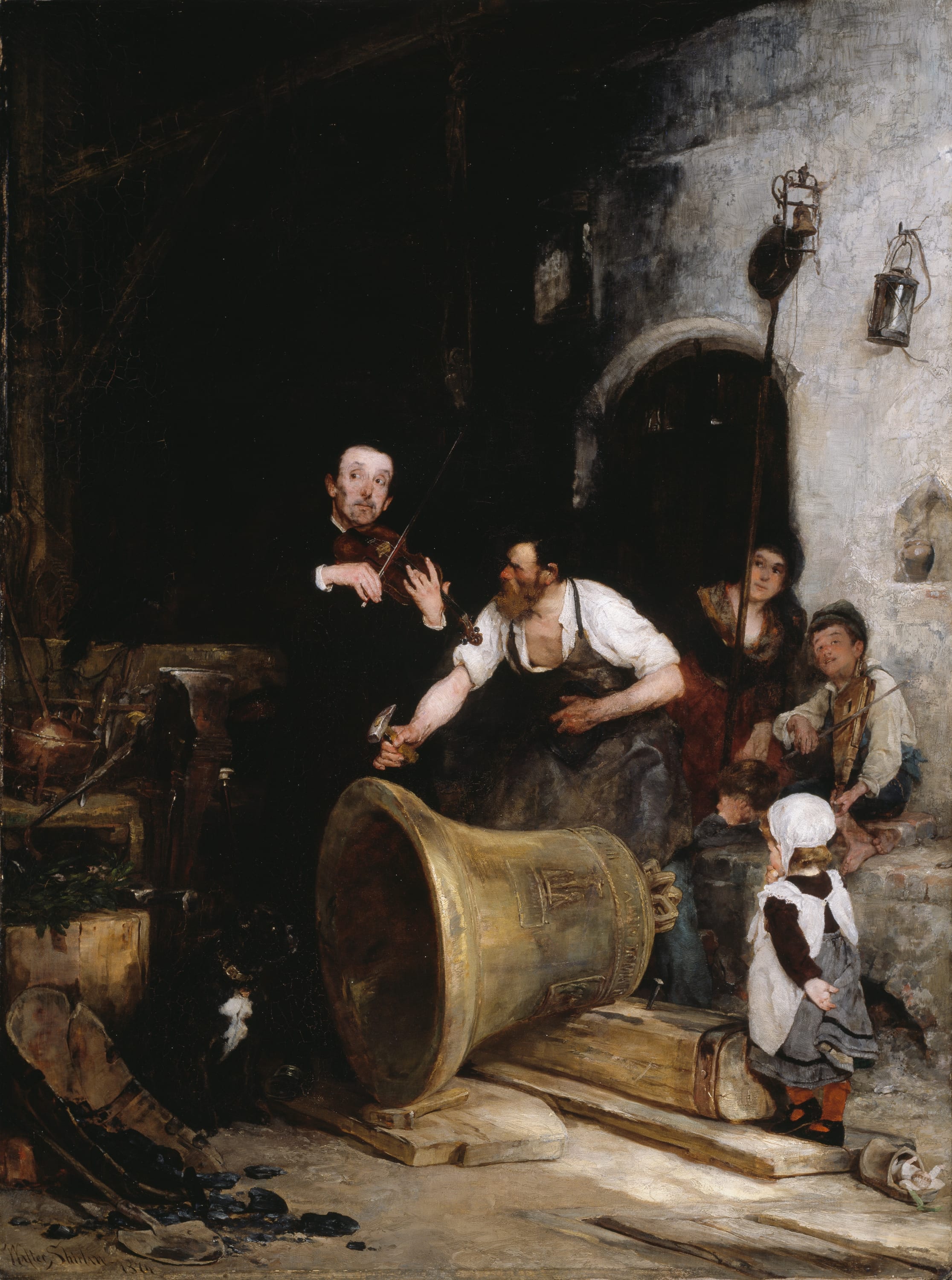 Toning the Bell by Walter Shirlaw, 1874 — fine art print