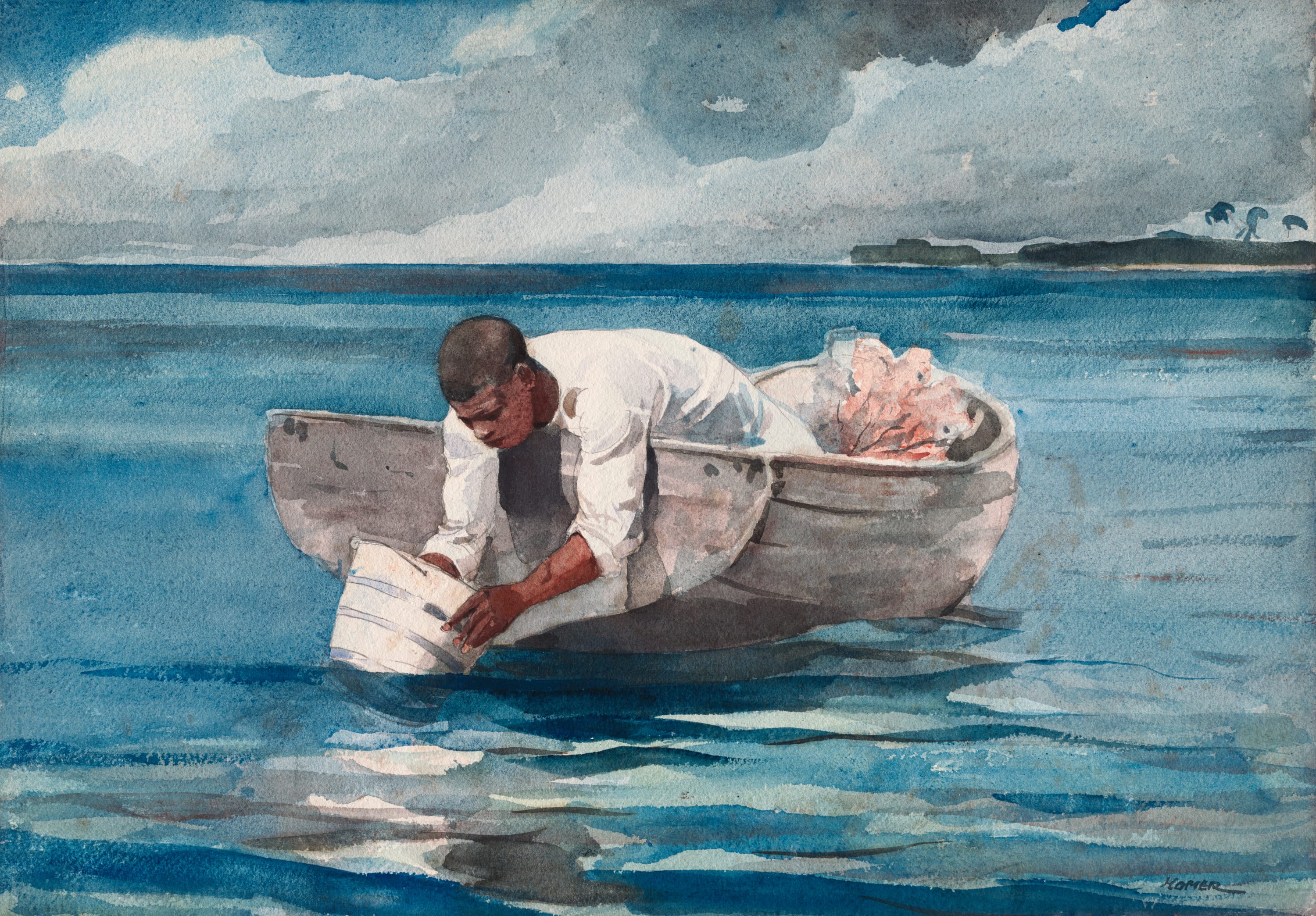 The Water Fan by Winslow Homer, 1898/99 — fine art print