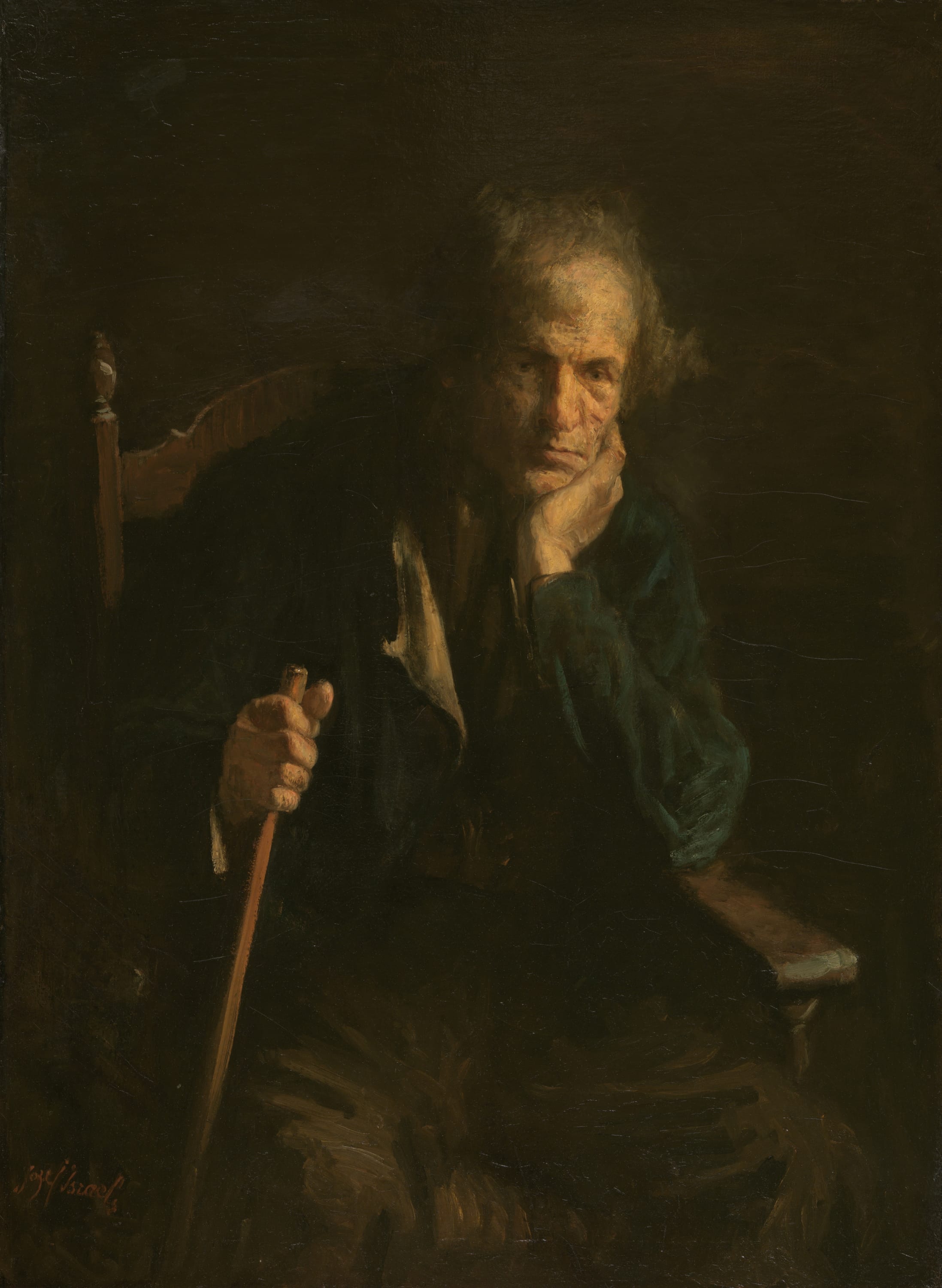 Old Age by Jozef Israëls, c. 1895 — fine art print