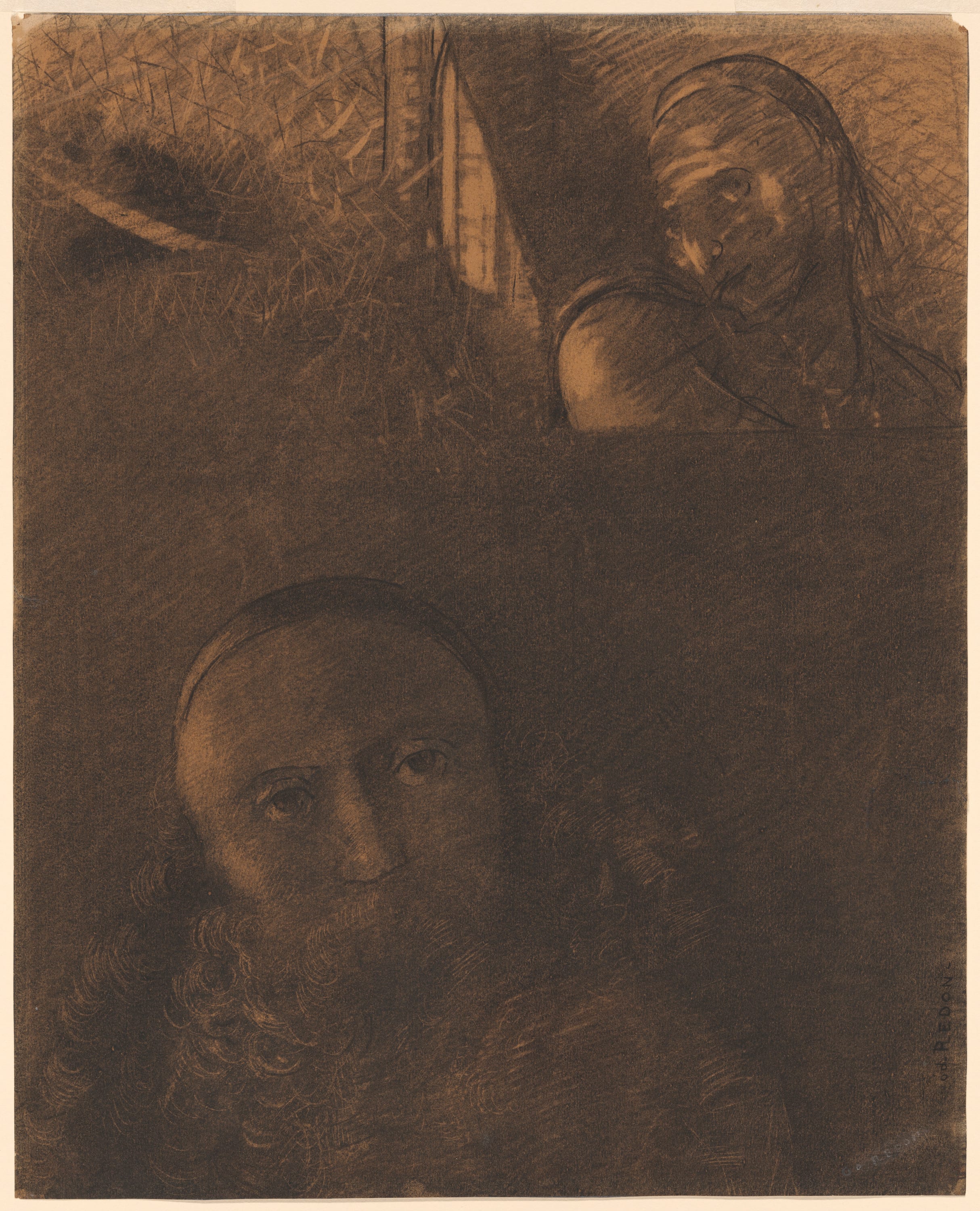 Faust and Mephistopheles by Odilon Redon, 1880 — fine art print