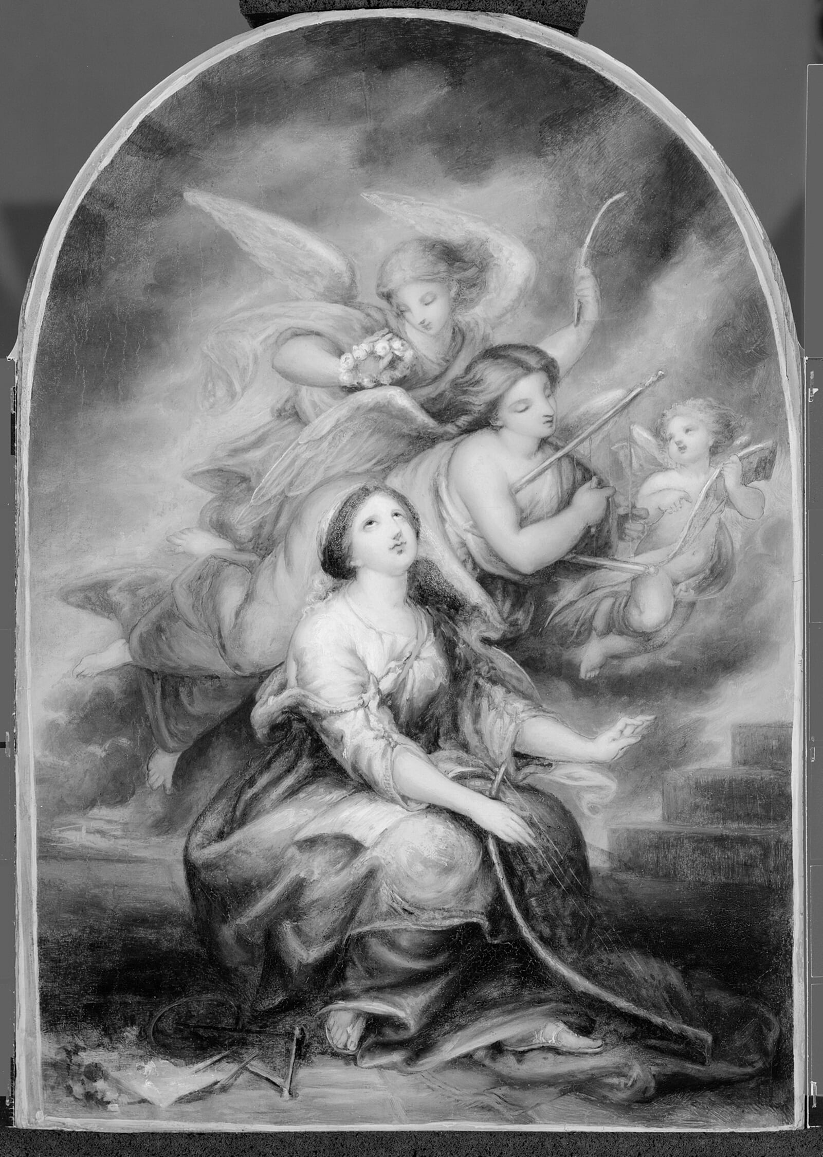 St. Cecilia by Antoine Wiertz, c. 1850 — fine art print