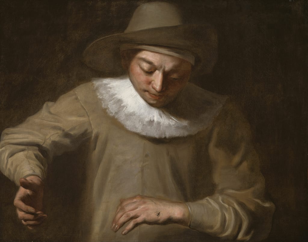 Pierrot Catching a Fly by Philippe Mercier, 1740–50 — fine art print