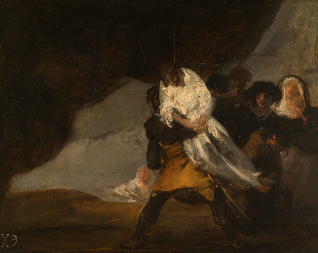 The Hanged Monk by Francisco José de Goya y Lucientes, c. 1810 — fine art print