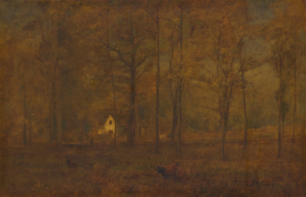 Autumn Woods by George Inness, 1891–94 — fine art print