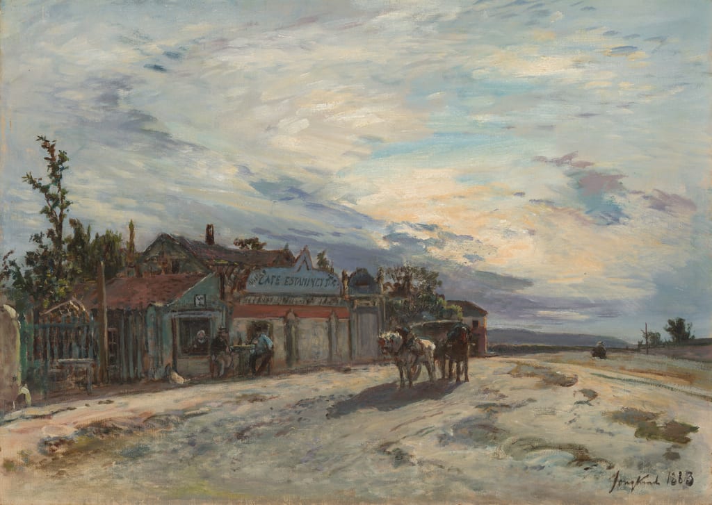 A Roadside Tavern by Johan Barthold Jongkind, 1863 — fine art print