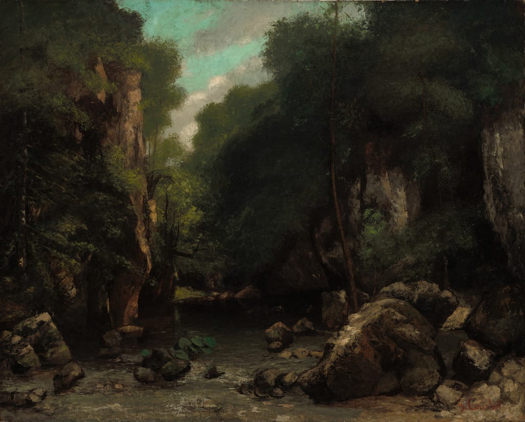 The Valley of Les Puits-Noir by Gustave Courbet, 1868 — fine art print