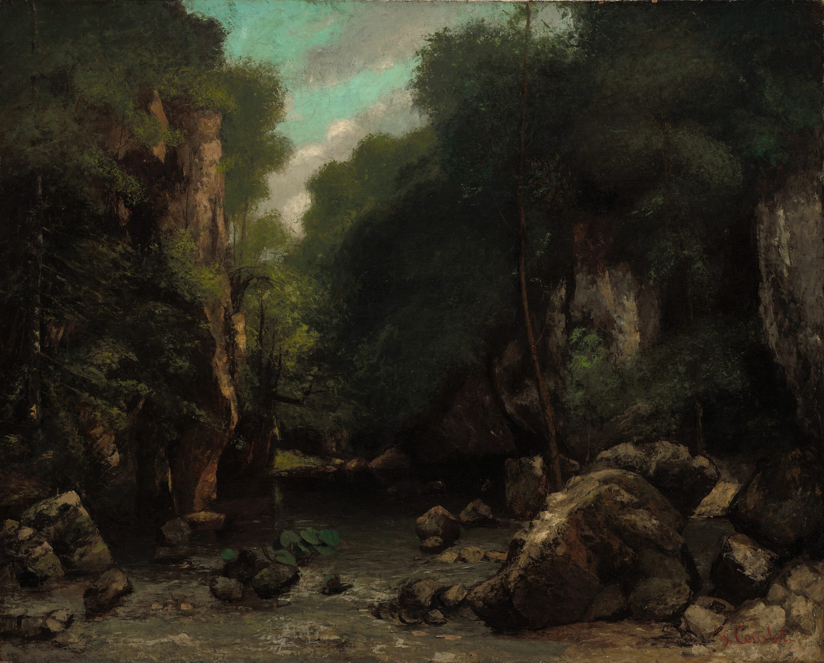 The Valley of Les Puits-Noir by Gustave Courbet, 1868 — fine art print