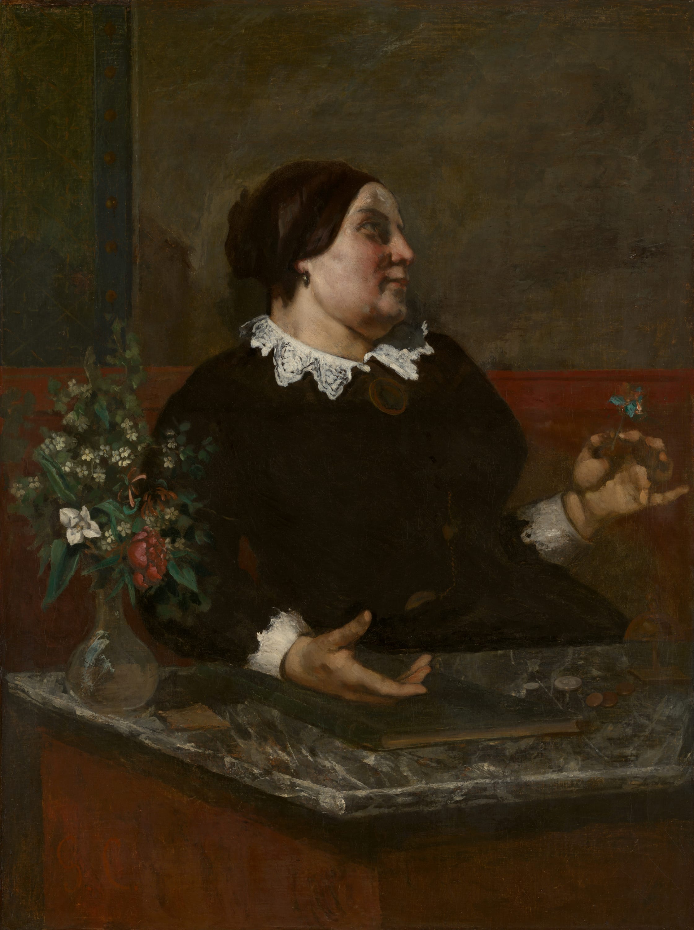 Mère Grégoire by Gustave Courbet, 1855, reworked 1857–59 — fine art print