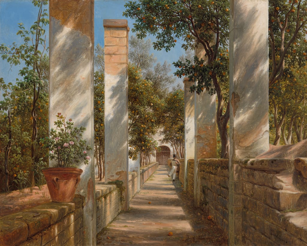 Pergola with Oranges by Thomas Fearnley, c. 1834 — fine art print
