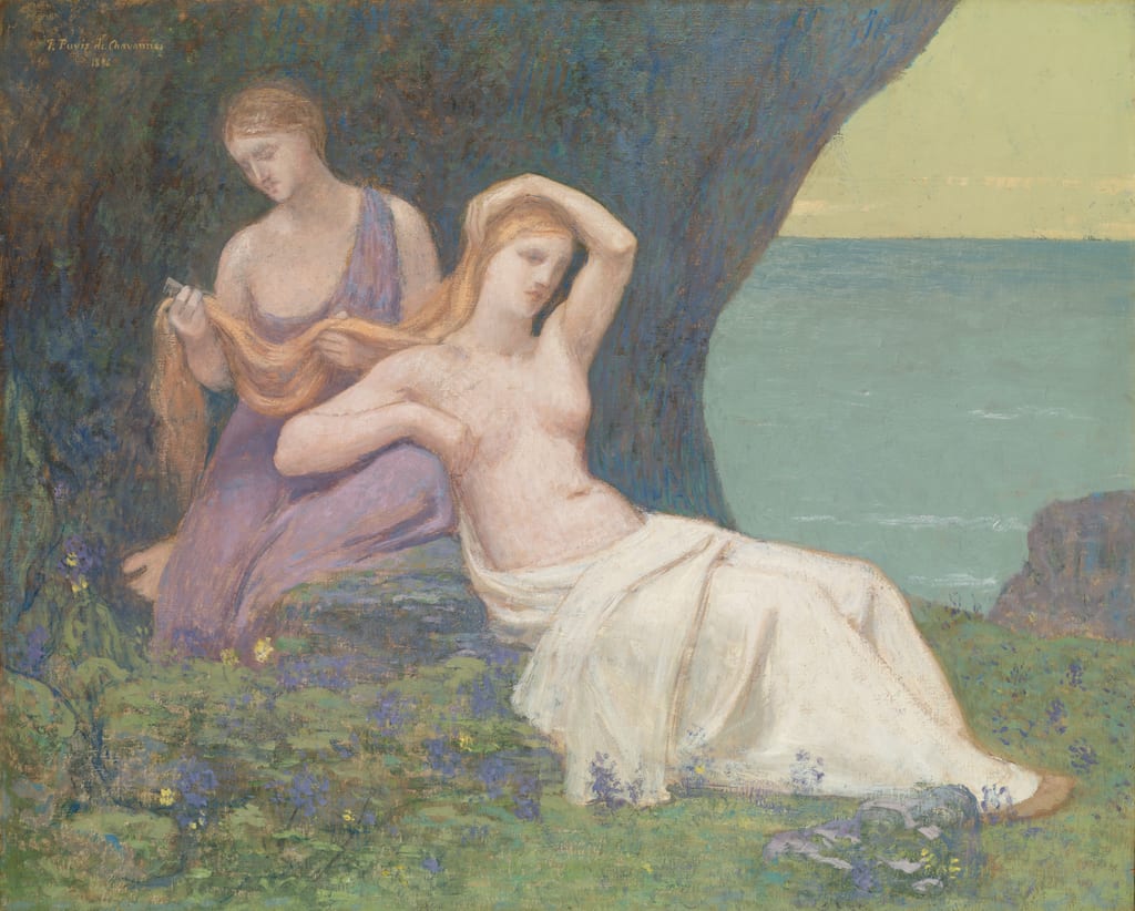 In the Heather by Pierre Puvis de Chavannes, 1896 — fine art print