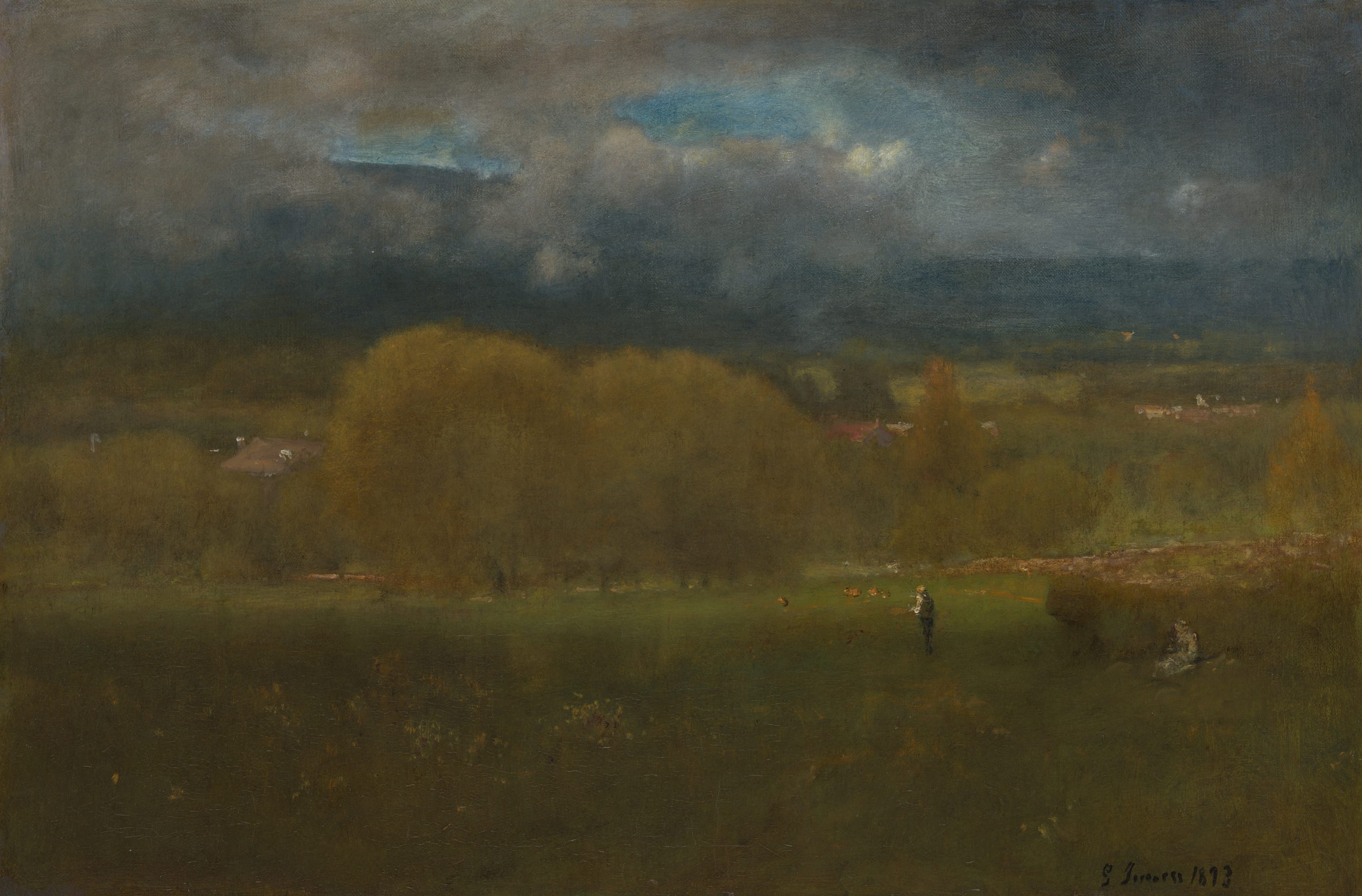 Sunlit Valley by George Inness, 1893 — fine art print