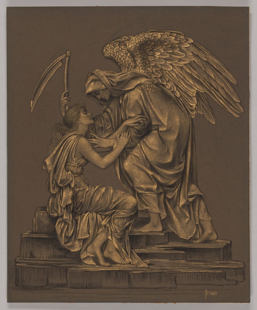 The Angel of Death by Evelyn De Morgan, 1885 — fine art print