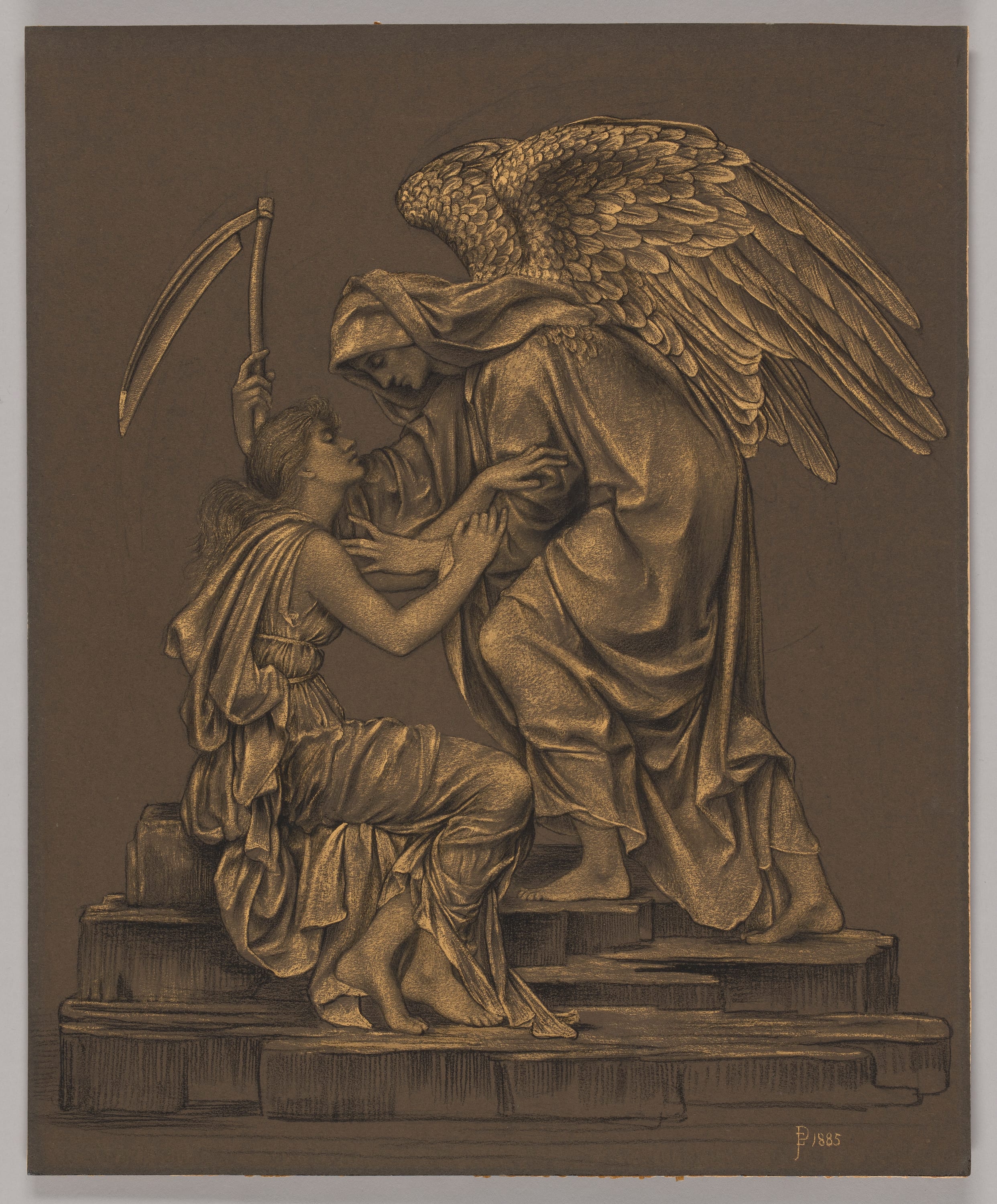 The Angel of Death by Evelyn De Morgan, 1885 — fine art print