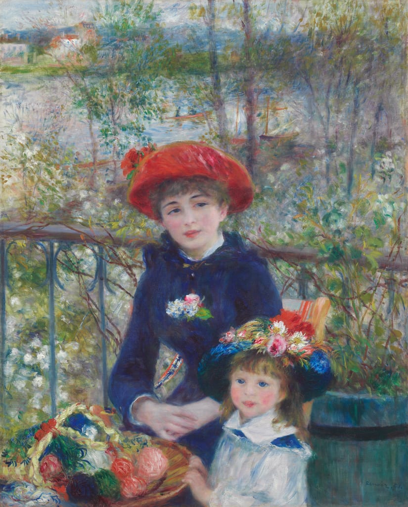 Two Sisters (On the Terrace) by Pierre-Auguste Renoir, 1881 — fine art print