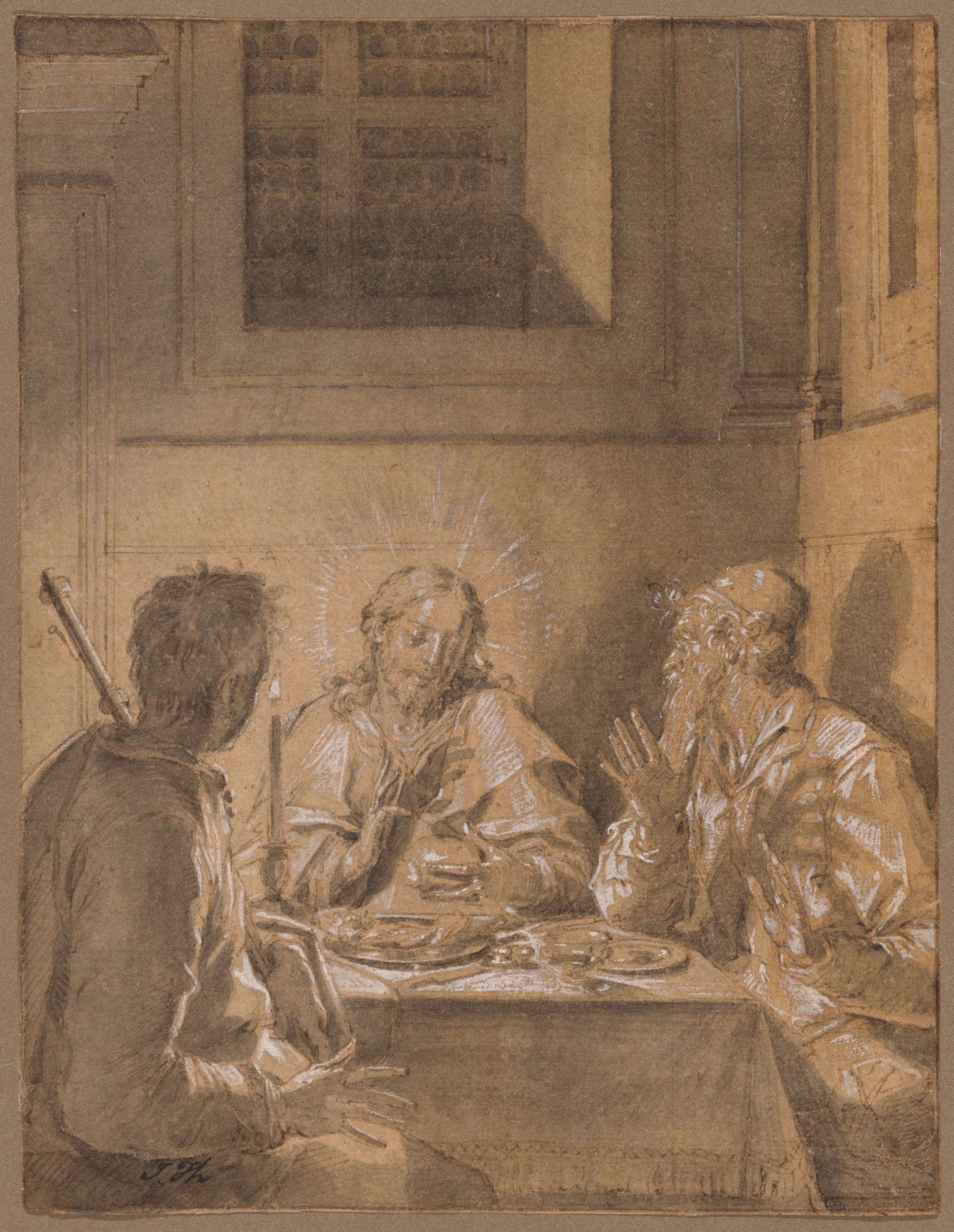 Supper at Emmaus by Pieter de Witte, 1590/95 — fine art print