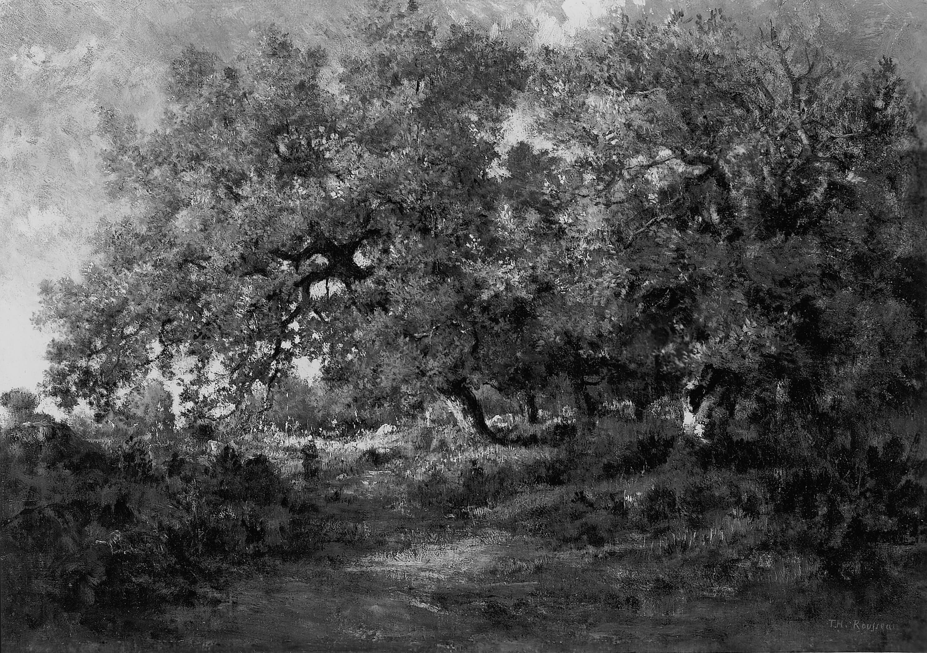 Landscape by Théodore Rousseau, c. 1860 — fine art print