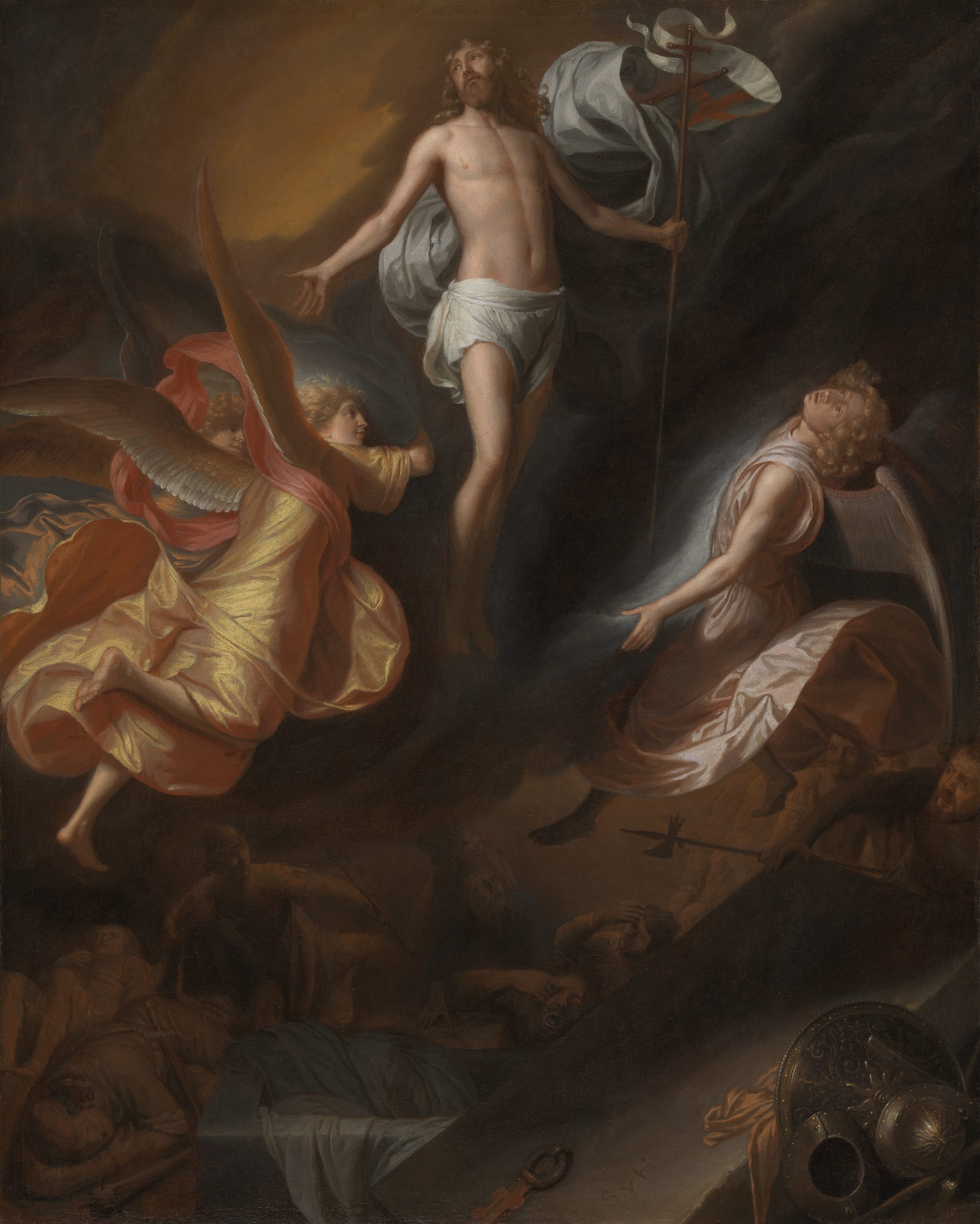 Resurrection of Christ by Samuel van Hoogstraten, c. 1665 — fine art print