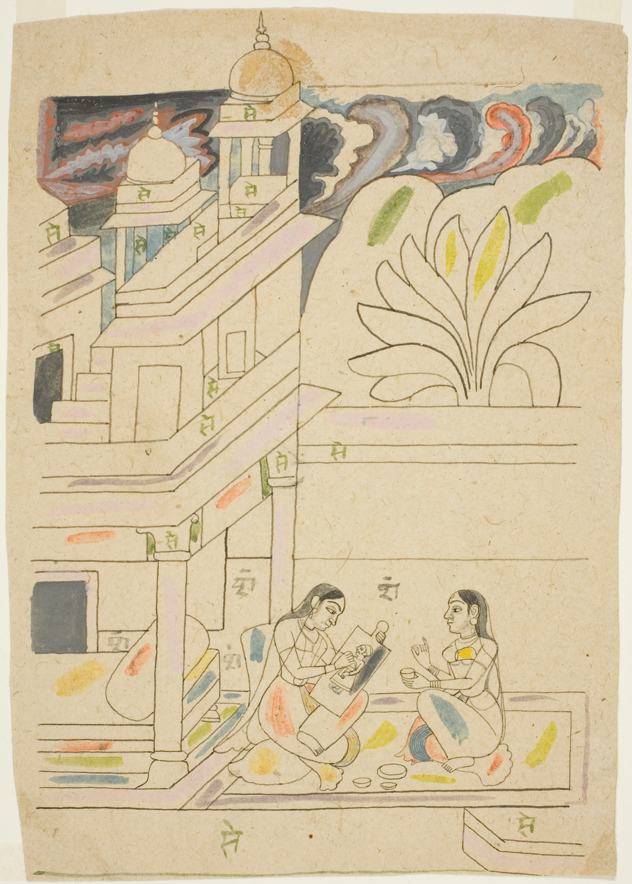 Dhanasri Ragini by India
Rajasthan, Bundi, 18th century — fine art print