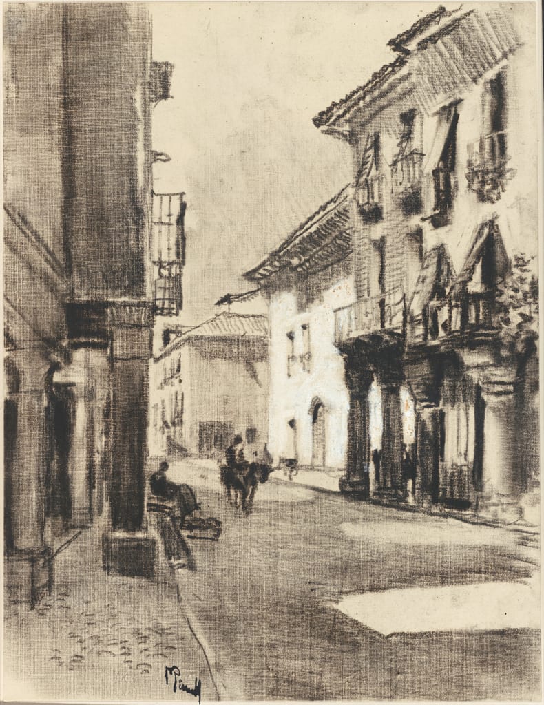 Calle Mayor Alcalá, from Castilian Days by Joseph Pennell, 1903 — fine art print