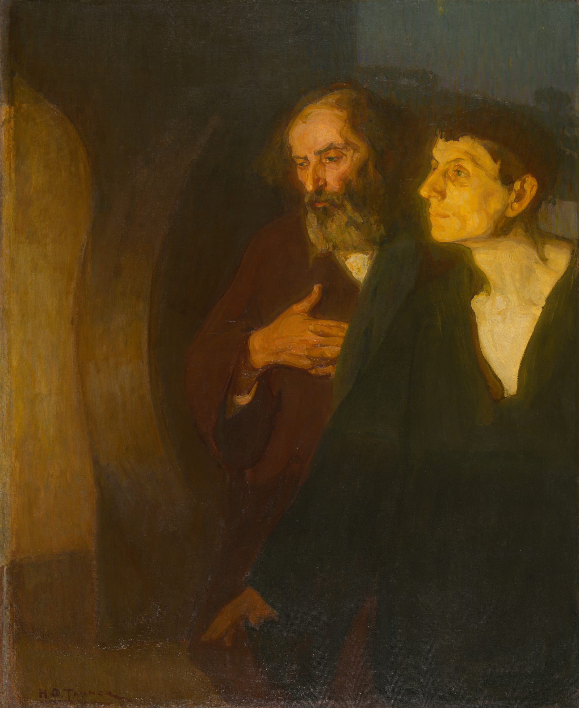 The Two Disciples at the Tomb by Henry Ossawa Tanner, c. 1906 — fine art print