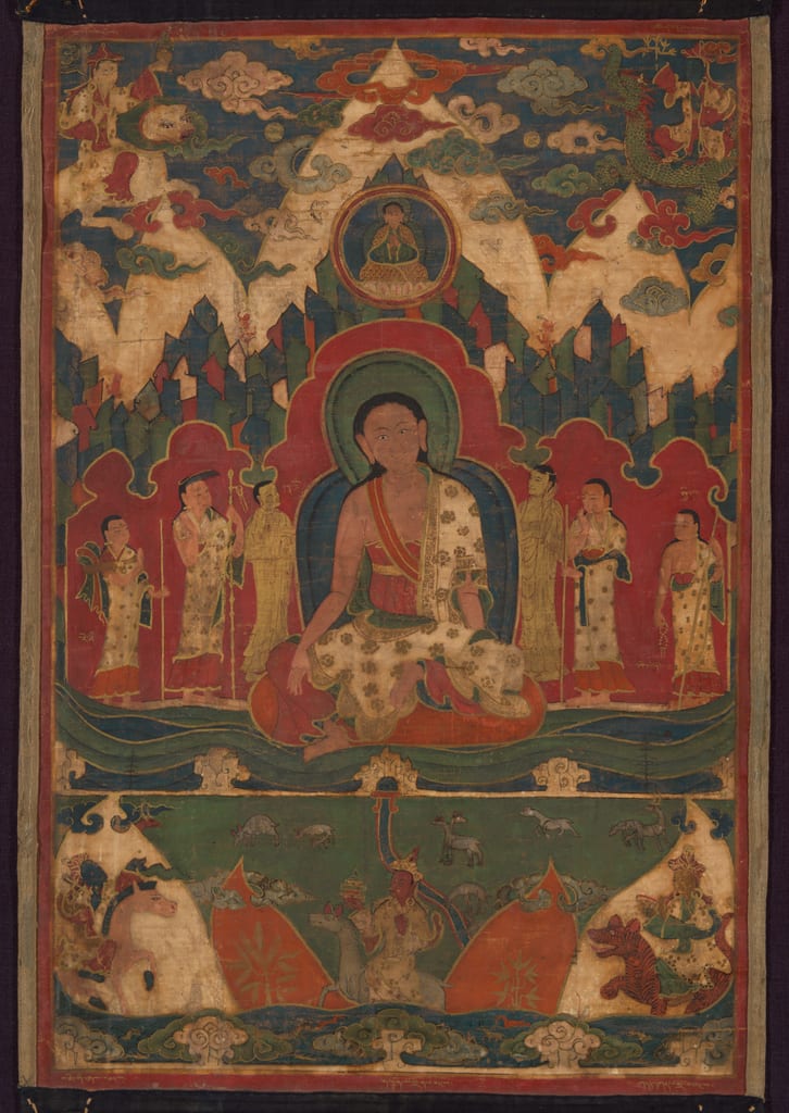 Milarepa on Mount Kailash by Tibet, c. 1500 — fine art print