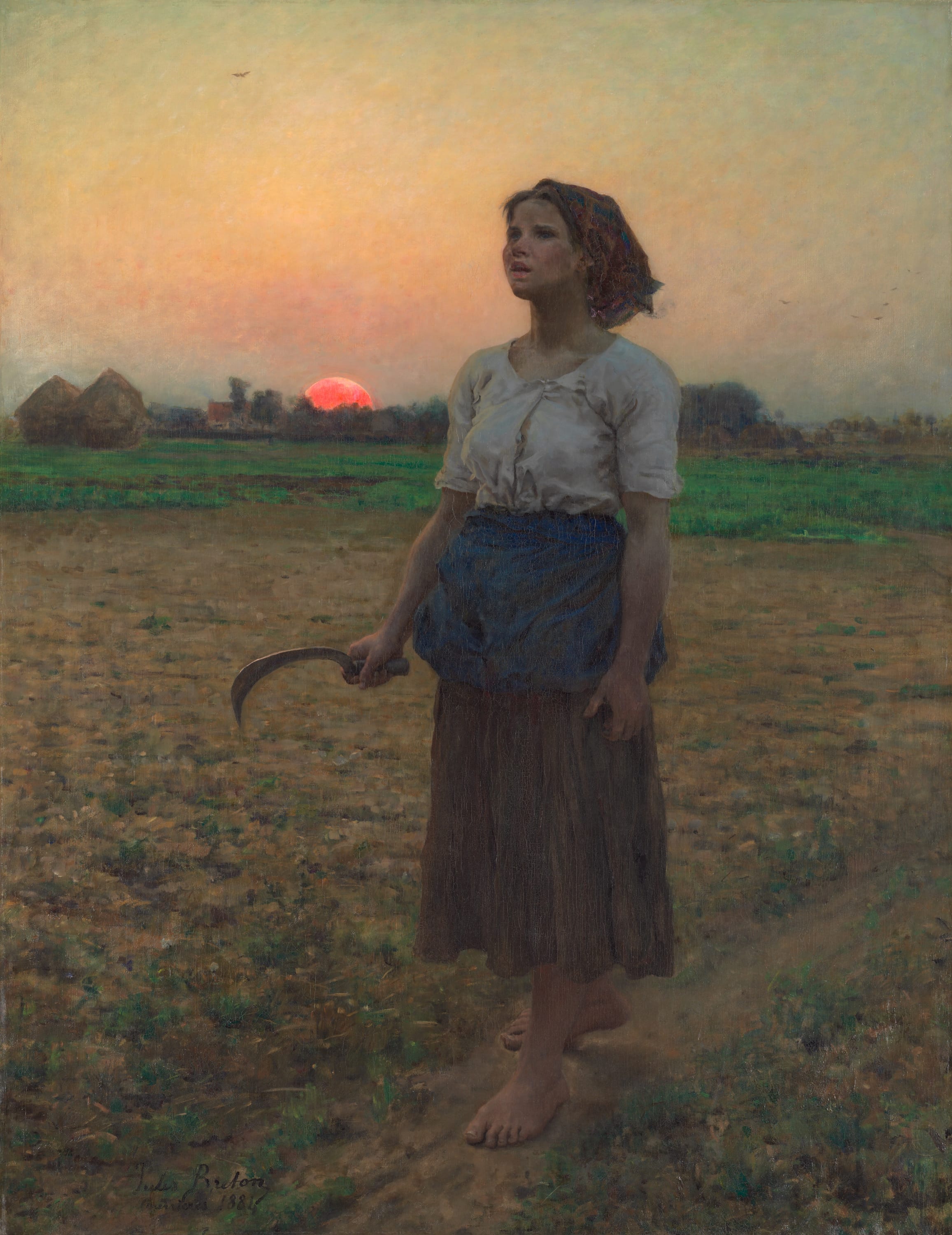The Song of the Lark by Jules Breton, 1884 — fine art print