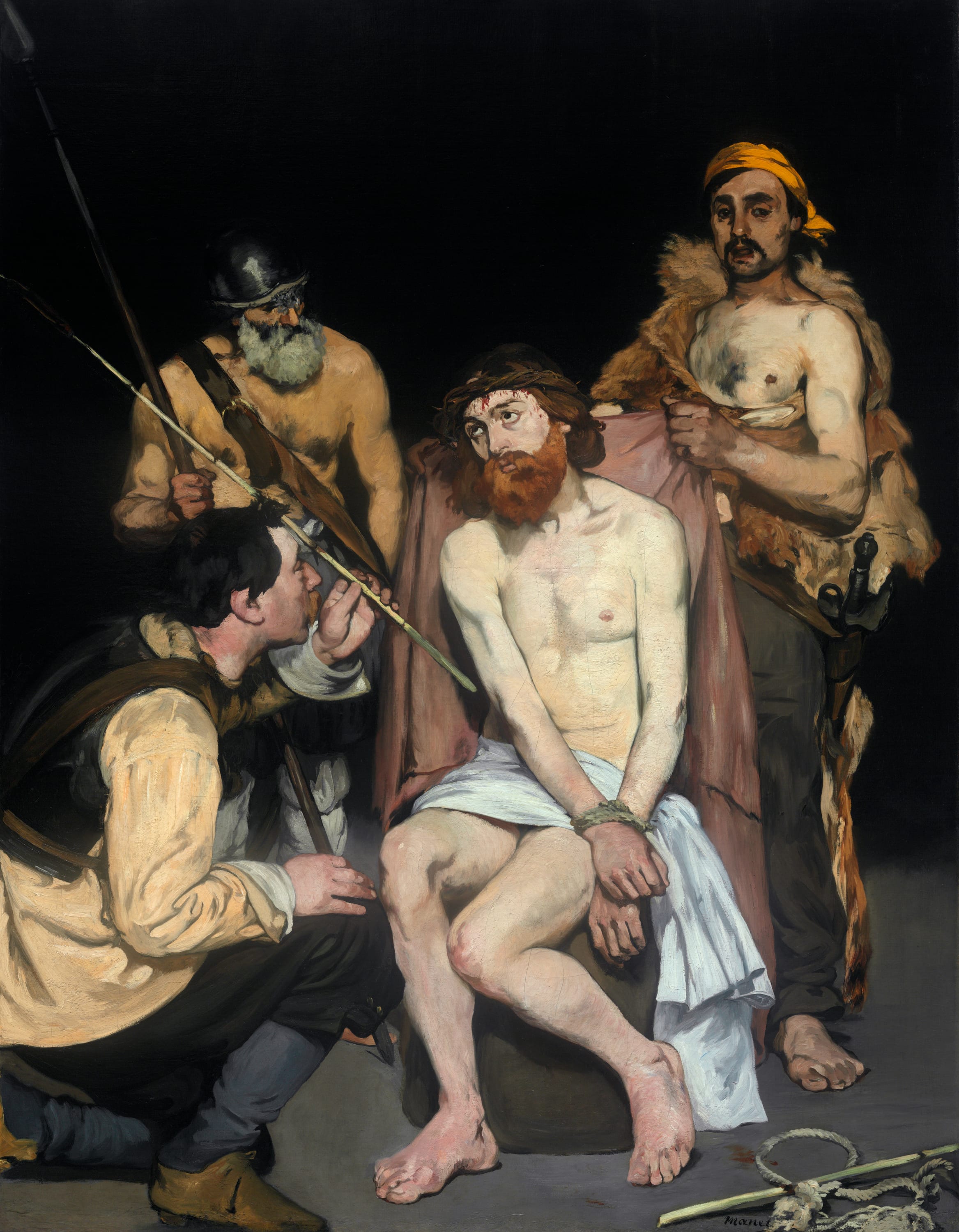 Jesus Mocked by the Soldiers by Édouard Manet, 1865 — fine art print