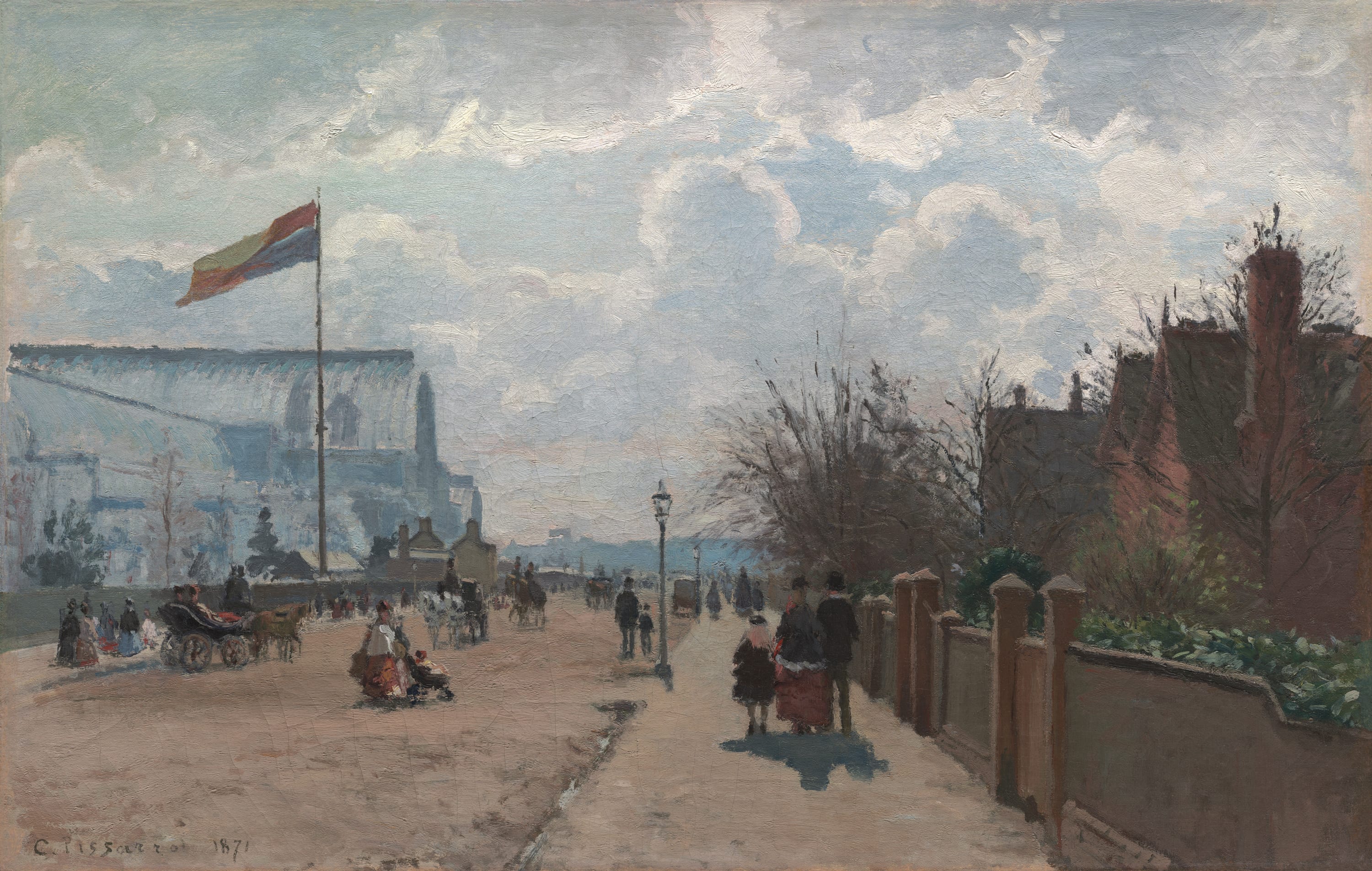 The Crystal Palace by Camille Pissarro, 1871 — fine art print