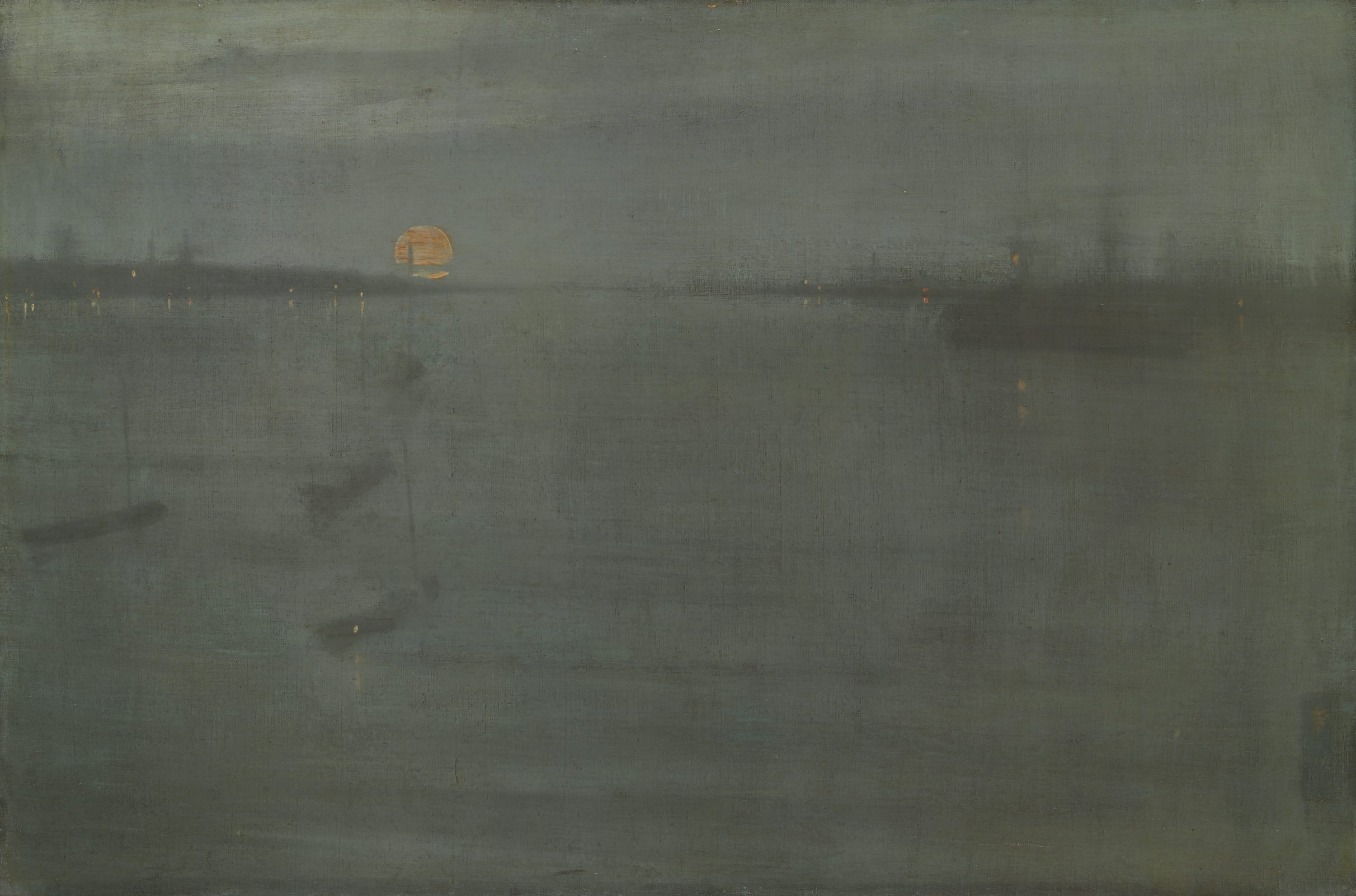 Nocturne: Blue and Gold—Southampton Water by James McNeill Whistler, 1872 — fine art print