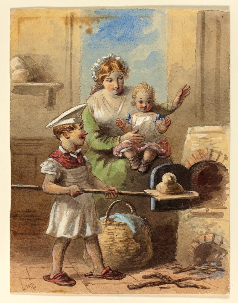 Boy Baking Bread by Hablot Knight Browne, n.d. — fine art print