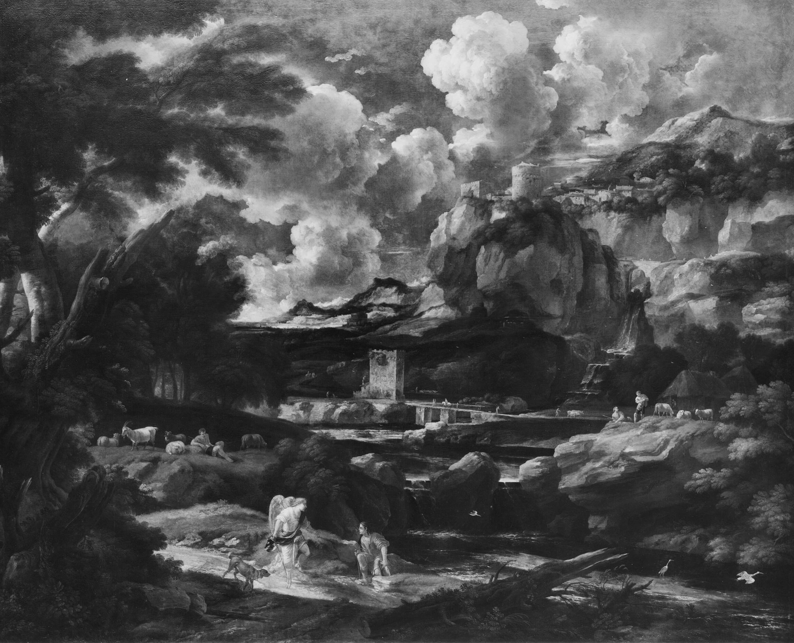 Tobias and the Angel by Pieter Mulier, II, After 1684 — fine art print